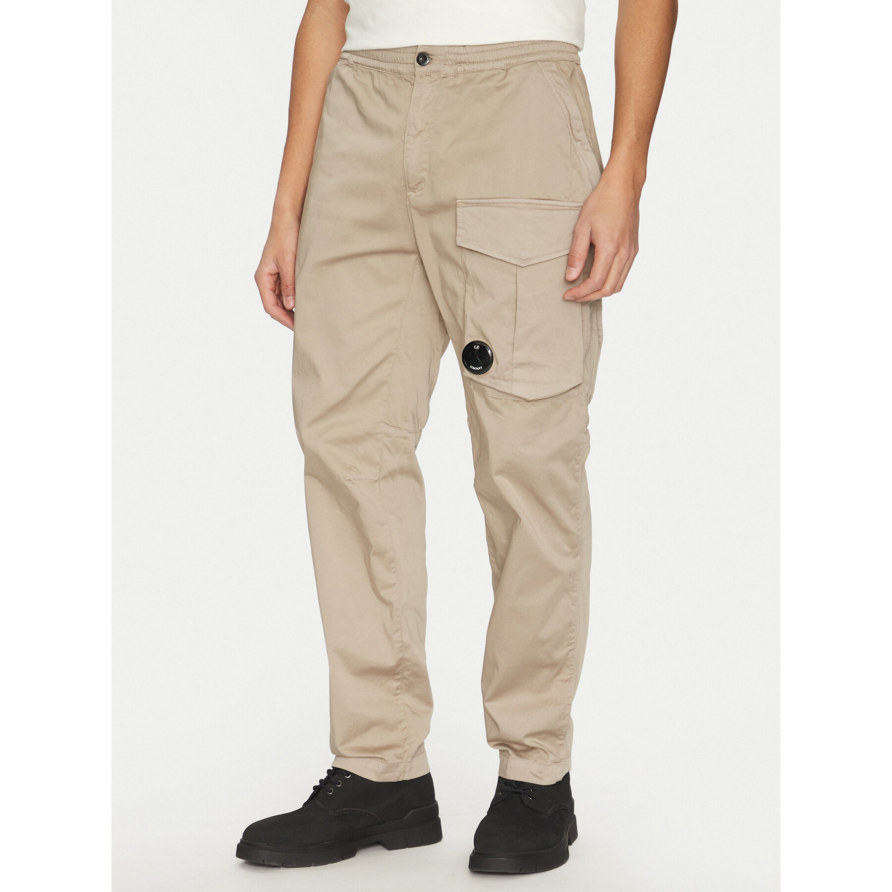 C.P. Company Stoffhose 18CMPA169A005694G Beige Relaxed Fit