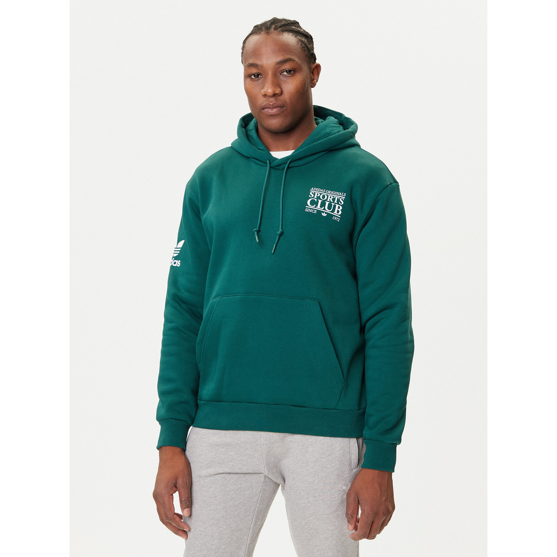 adidas Sweatshirt Graphic JX3059 Grün Regular Fit