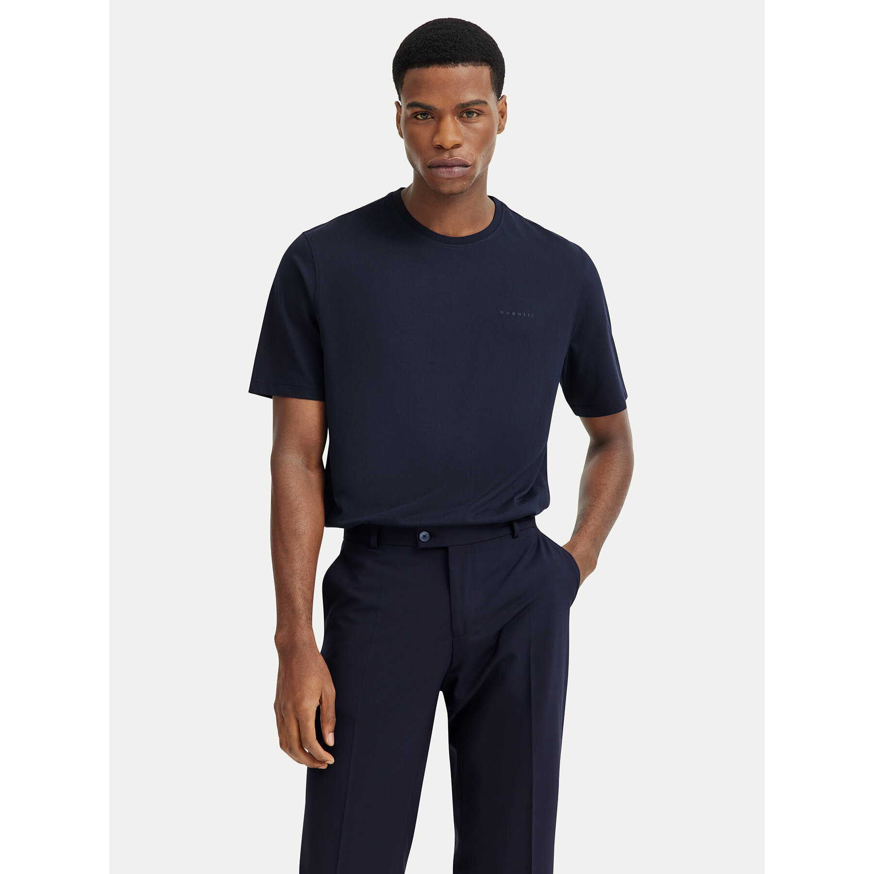 Bugatti T-Shirt 8350-95040 Dunkelblau Regular Fit