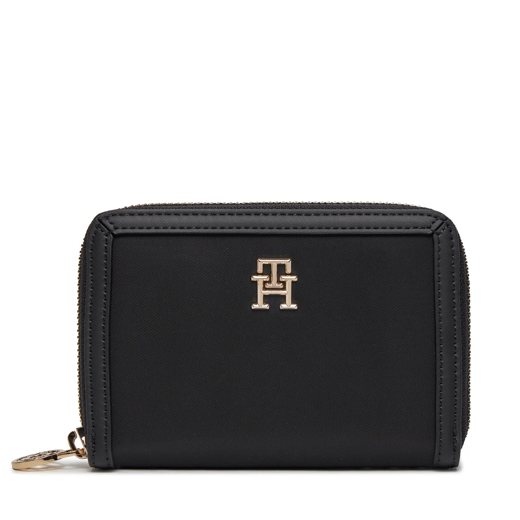 Nagy női pénztárca Tommy Hilfiger Th Essential S Med Za AW0AW15754 Fekete
