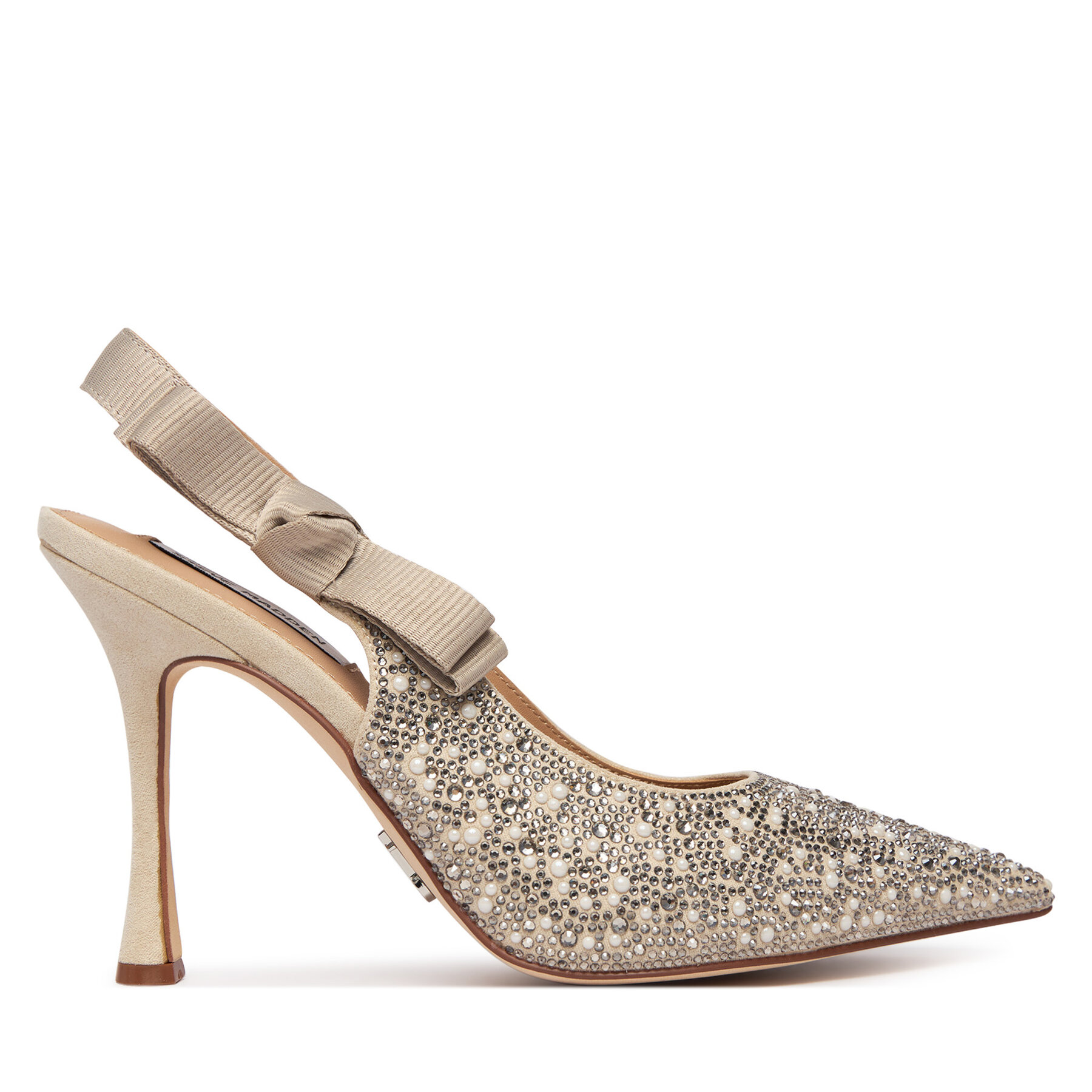 Pantofi cu toc subțire Steve Madden Brylie-P 11004866 Bej