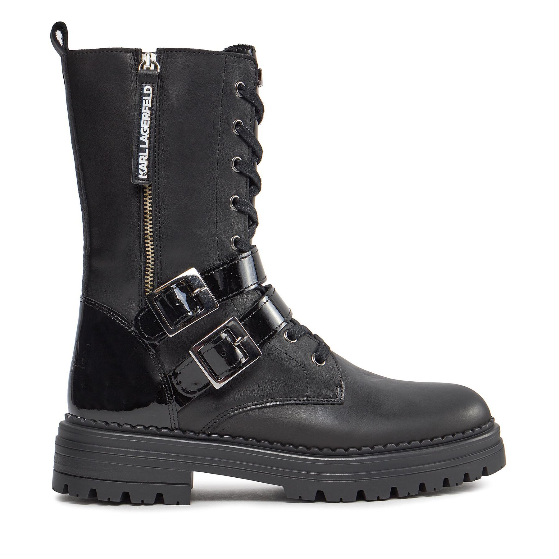 Členková obuv Karl Lagerfeld Kids Z19112 S Čierna