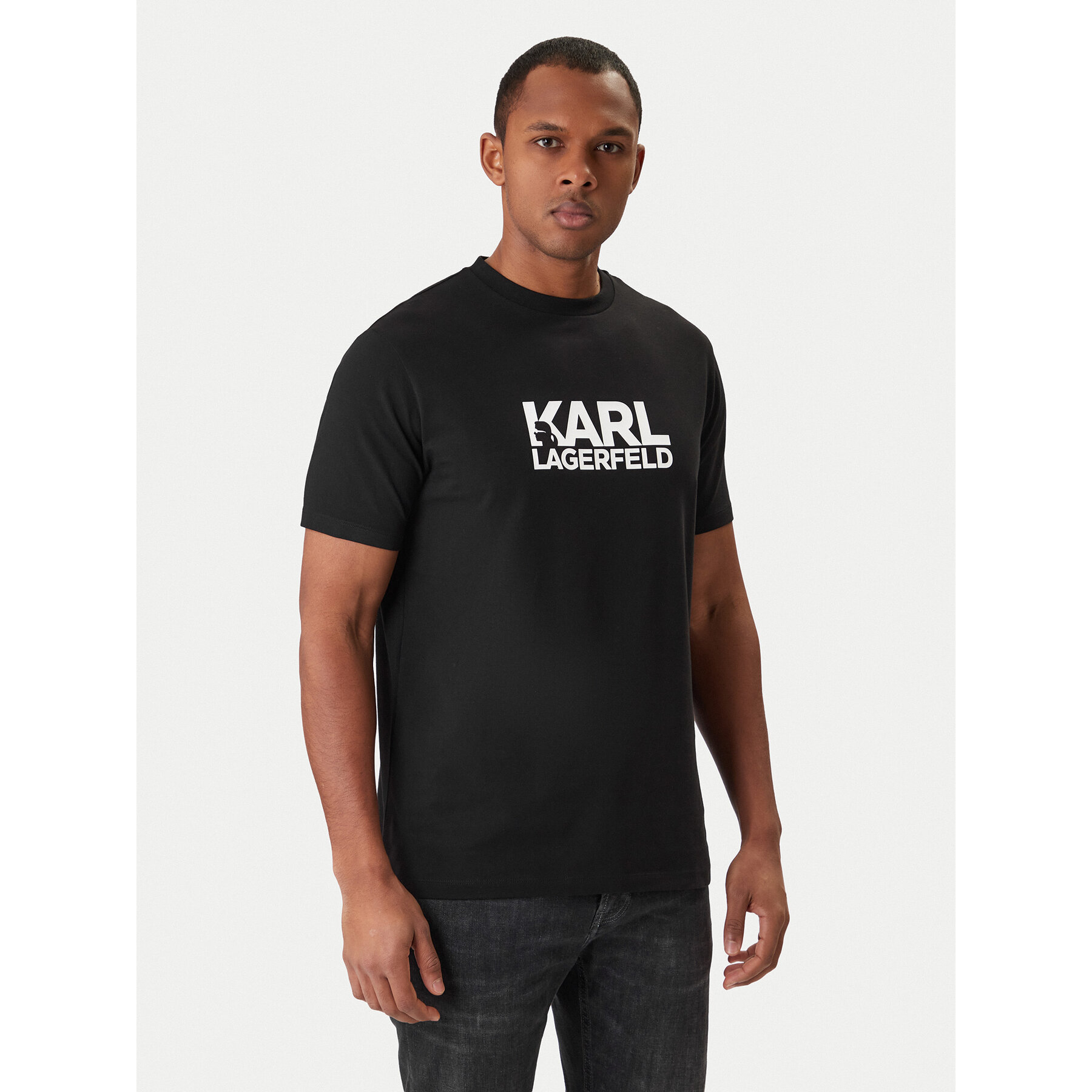 KARL LAGERFELD T-Shirt 755780 561235 Schwarz Regular Fit