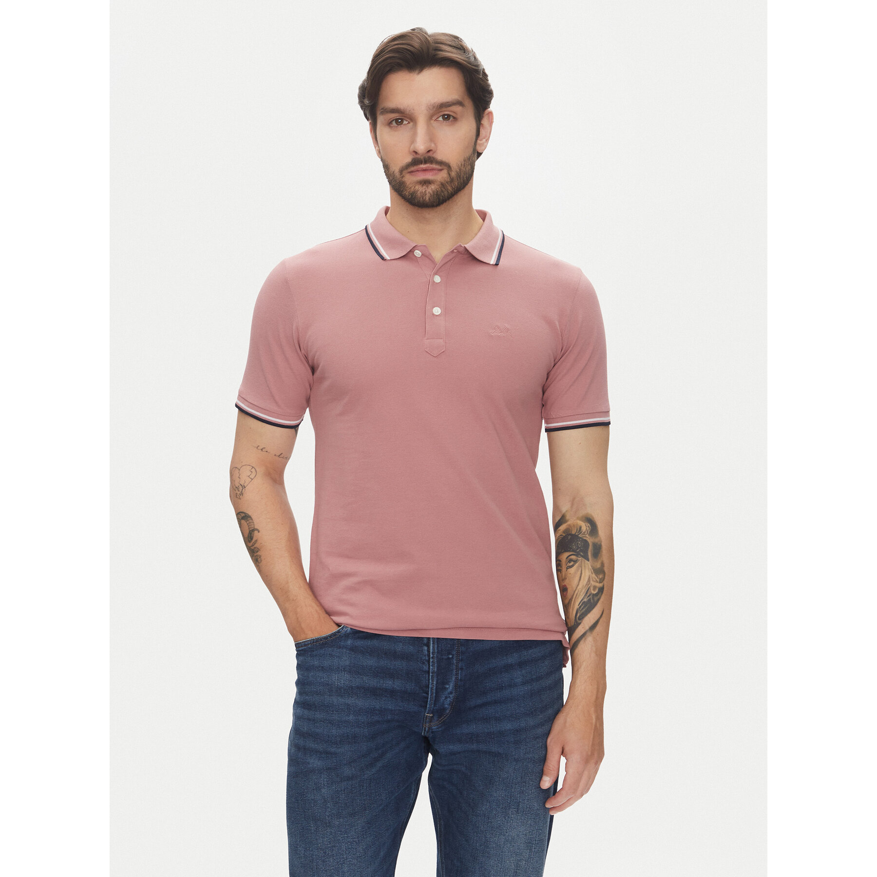 Lindbergh Polo 30-404010 Rosa Relaxed Fit
