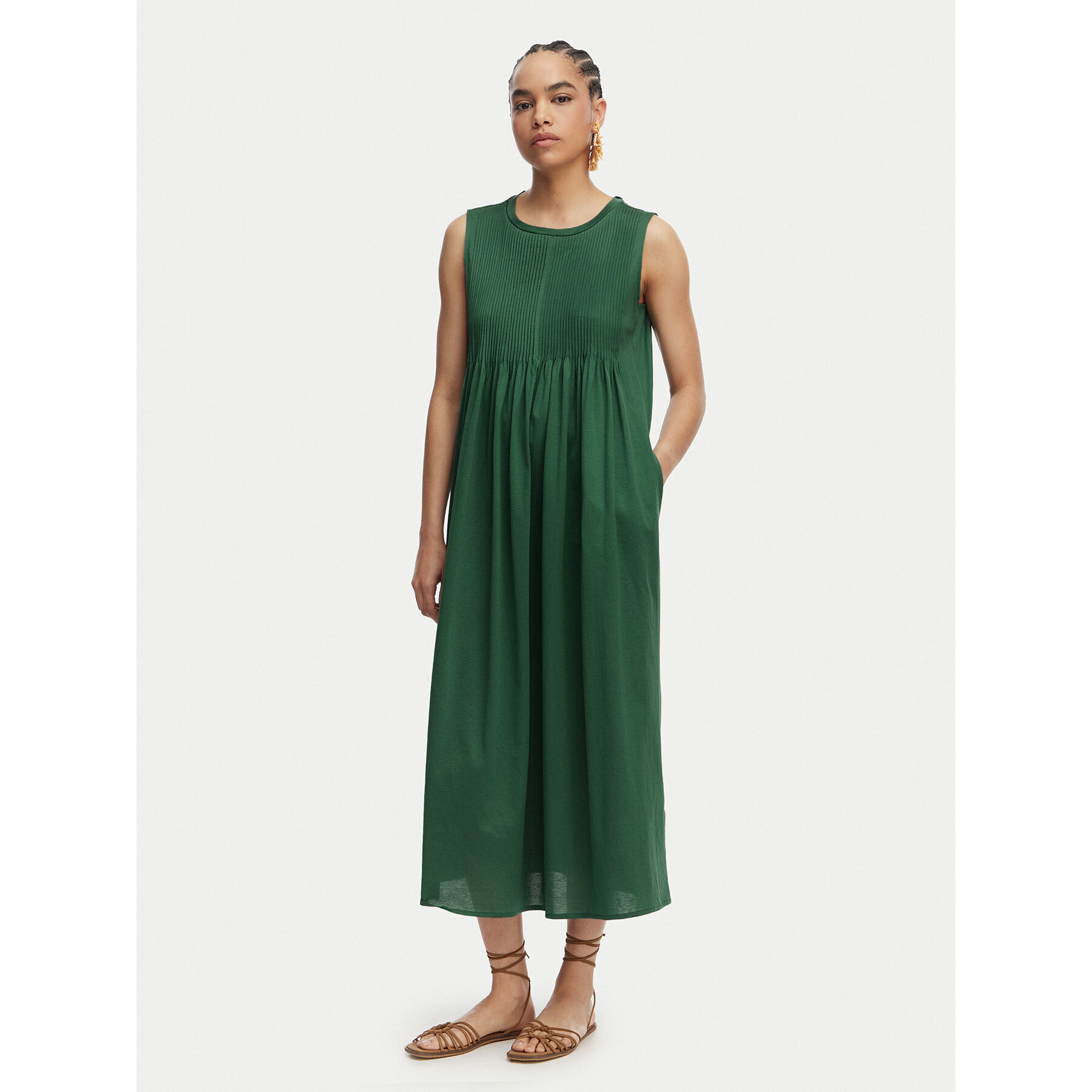 Weekend Max Mara Kleid für den Alltag Ricordo 2615621022 Grün Regular Fit