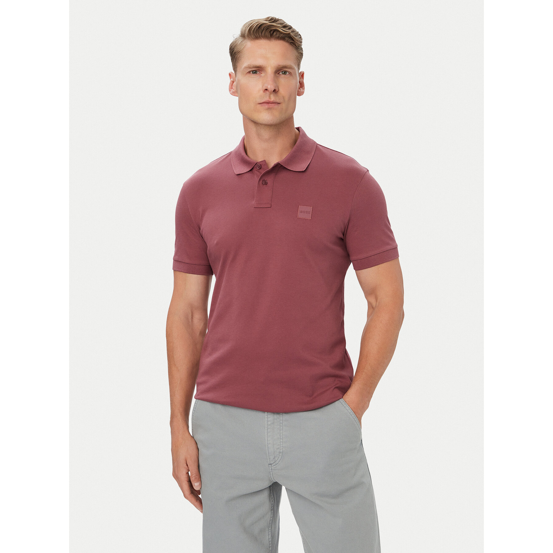 BOSS Poloshirt Passenger 50507803 Dunkelrot Regular Fit