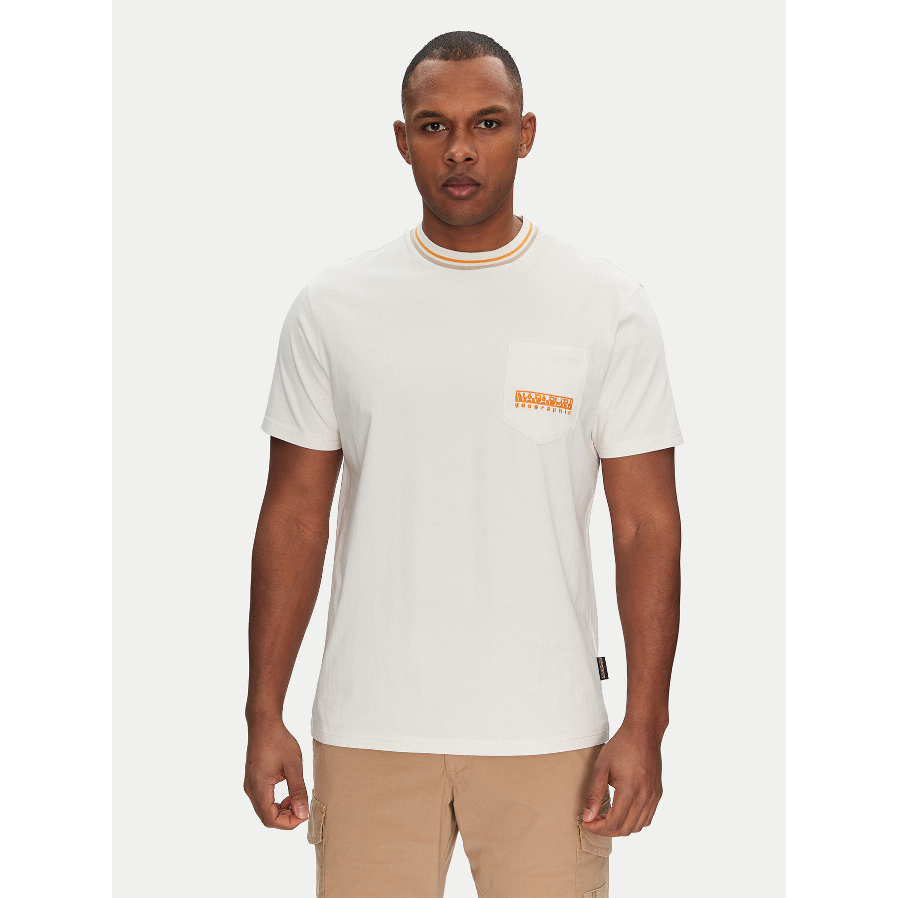 Napapijri T-shirt S-Murlo NP0A4IEJN1A1 Bianco Regular Fit