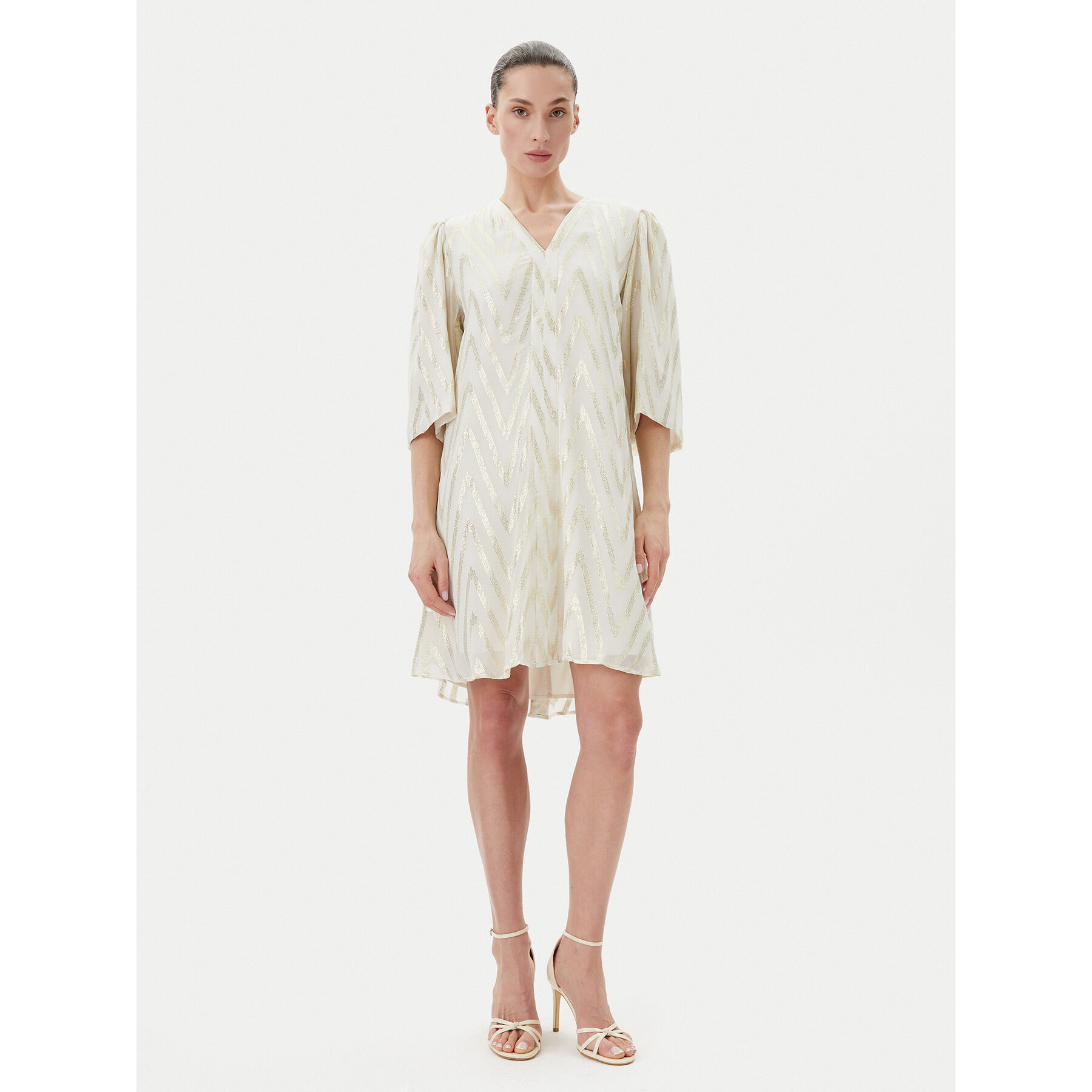 Bruuns Bazaar Coctailkleid BBW4579 Beige Regular Fit