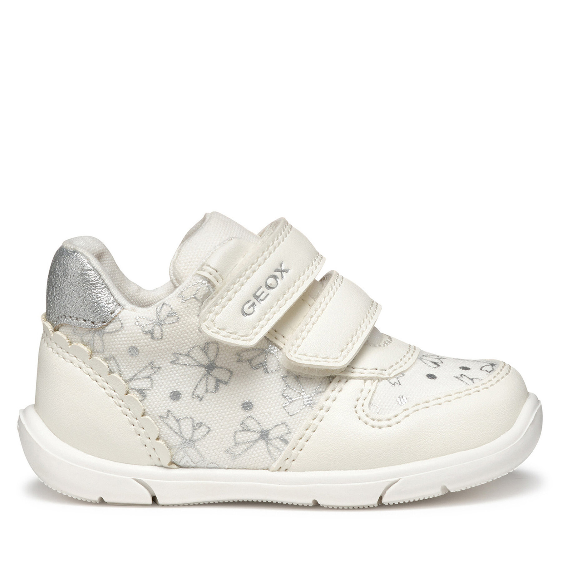 Sneakersy Geox B Zapito B556DA 0AW54 C0007 Biela