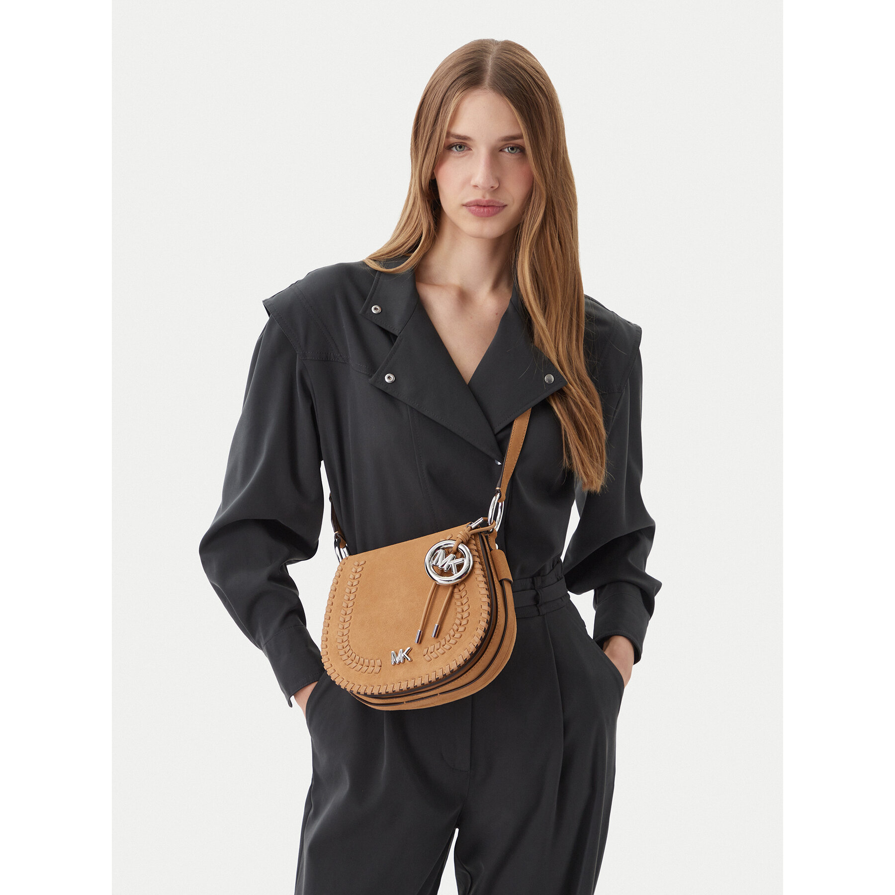 Τσάντα MICHAEL Michael Kors Josie 30S6SQ5M6O Καφέ