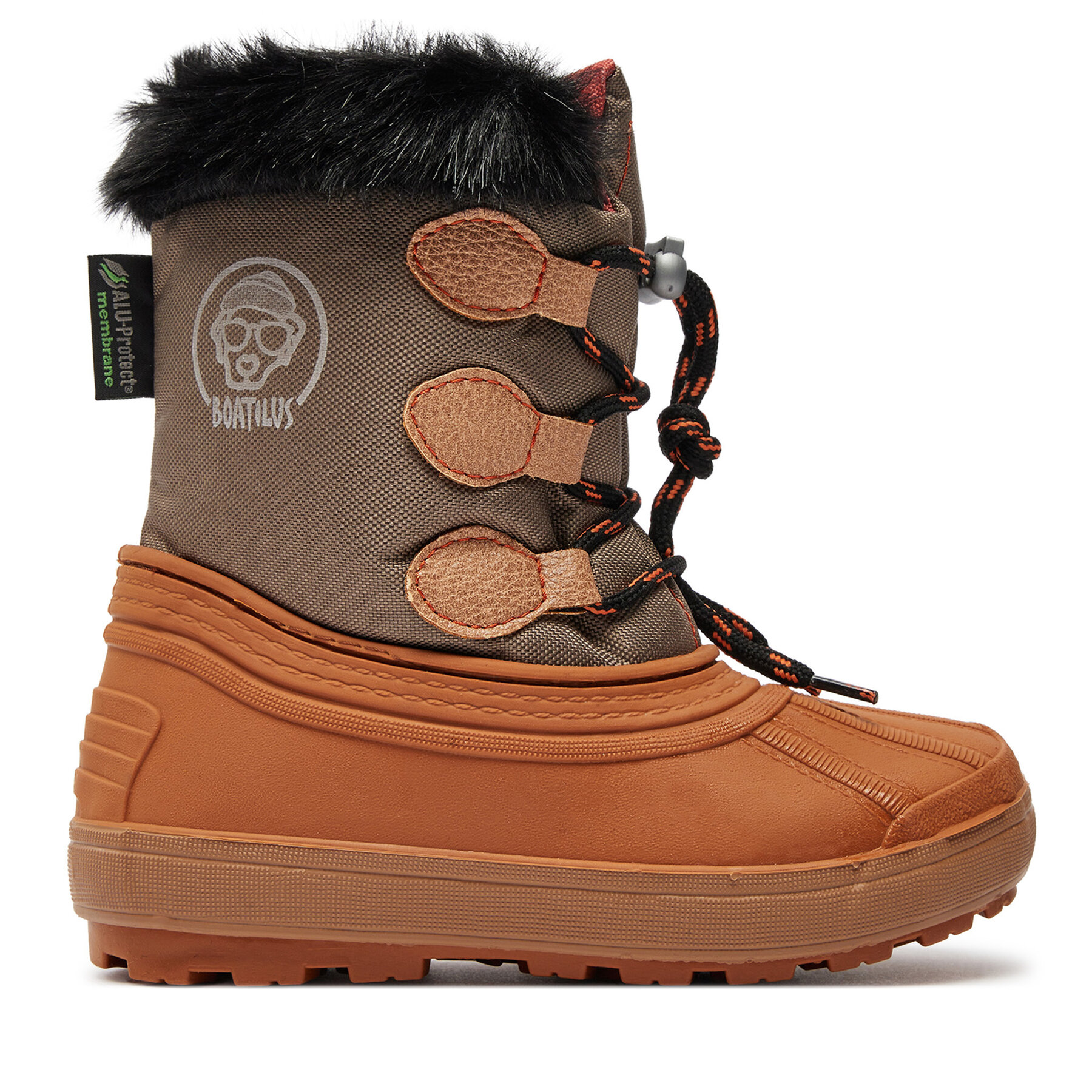 Unisex dieťa Snehule Boatilus, Rozmer: 30_31, Oranžová, Nippy 02 Sint. Leather Boot NN02 VAR.41NR