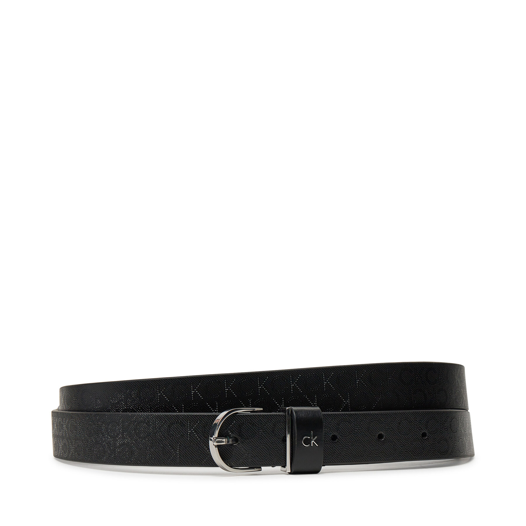 Dámsky opasok Calvin Klein Ck Metal Round Buckle 2.5_Mono K60K613150 Čierna