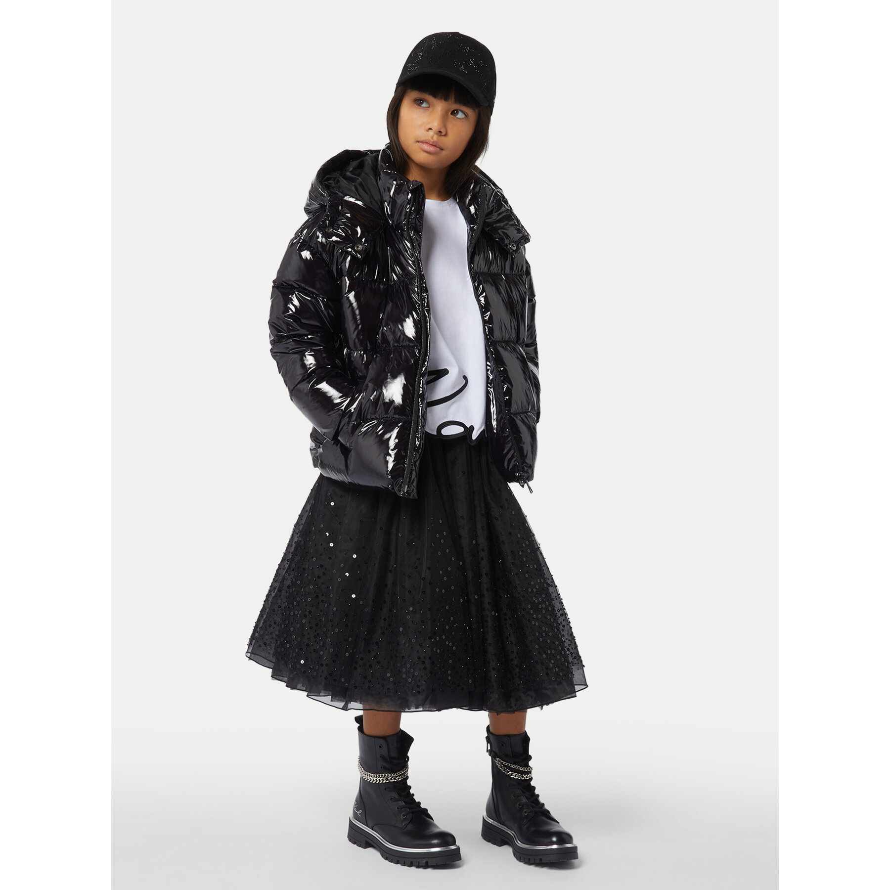 Karl Lagerfeld Kids T-shirt Z30212 S Bianco Regular Fit