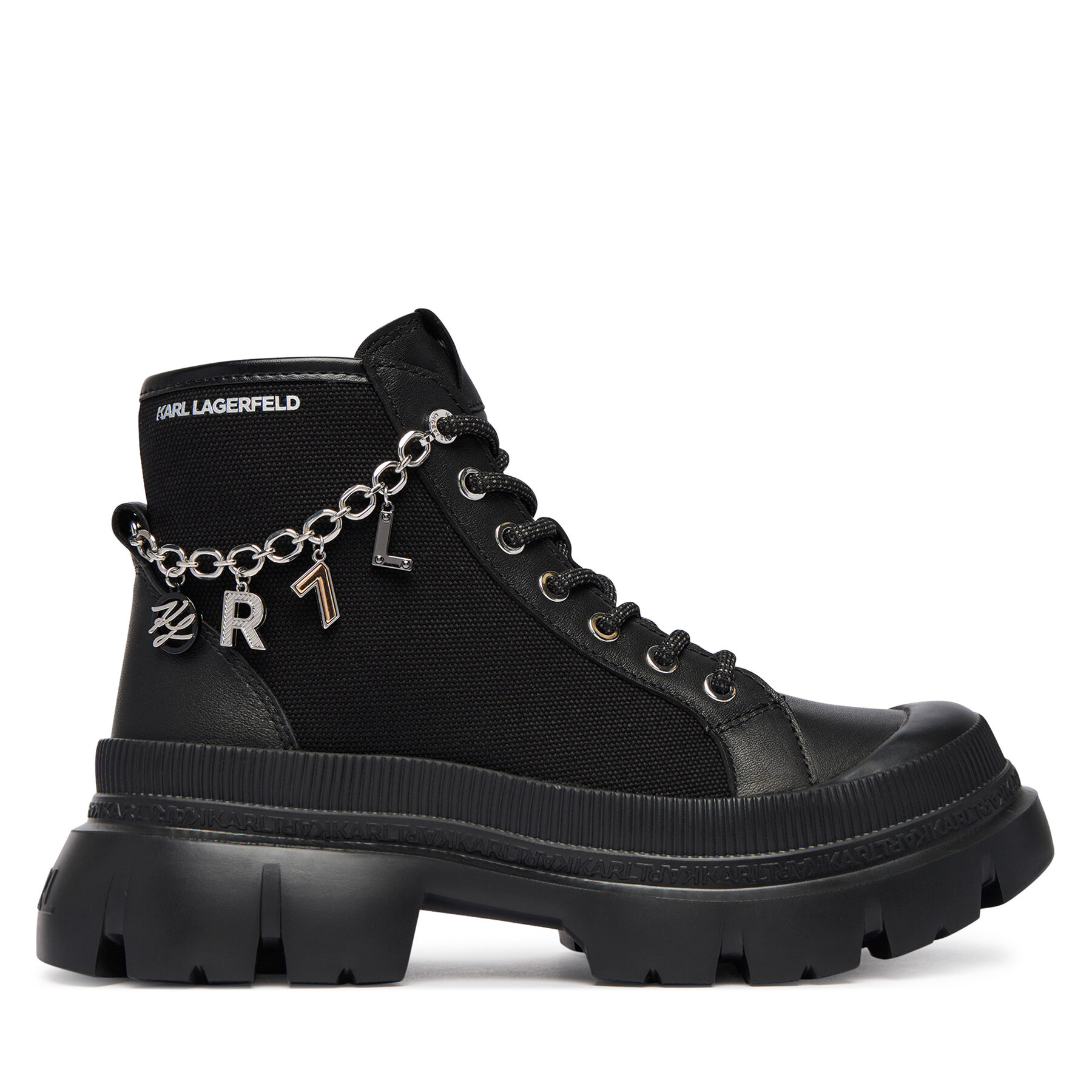 Зимни обувки KARL LAGERFELD Trekka KL43536S Черен