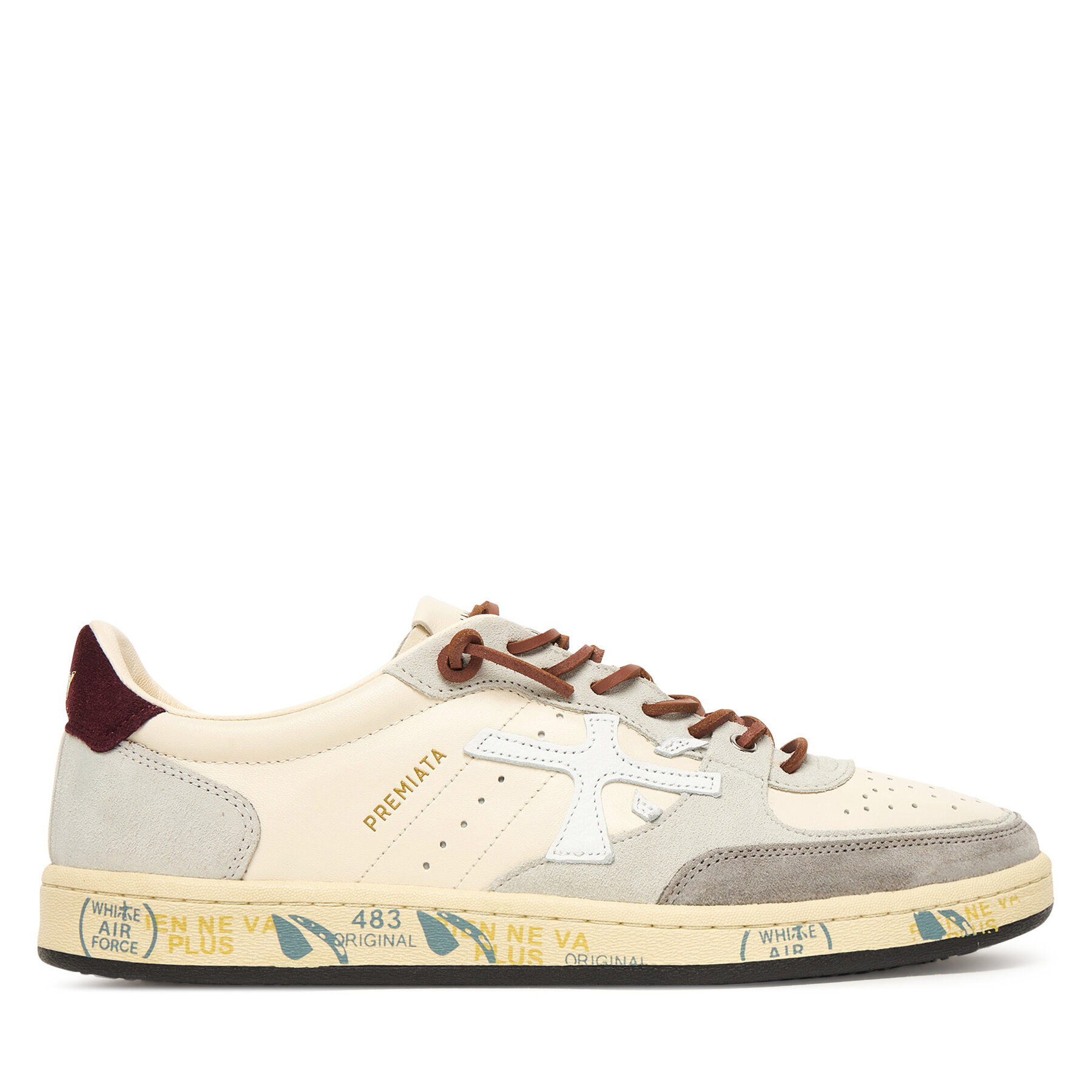 Sneakers Premiata BSKT CLAY VAR 7616 Alb