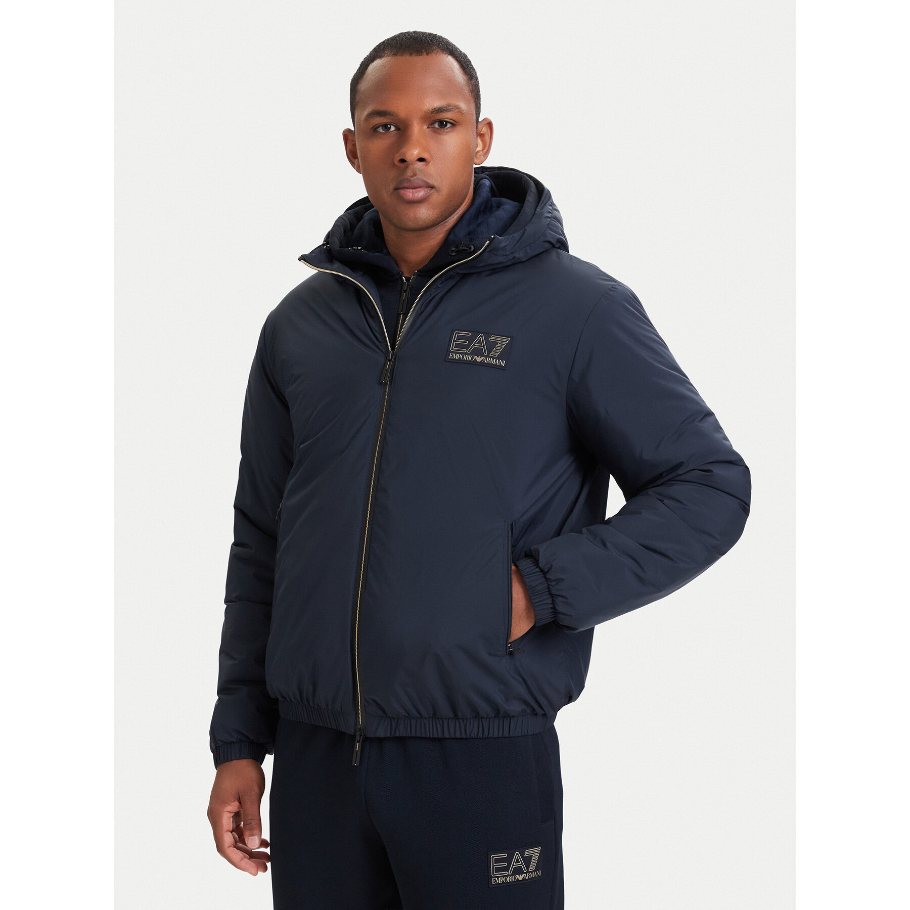 EA7 Emporio Armani Übergangsjacke 7M002102 AF25750 UB102 Dunkelblau Oversize