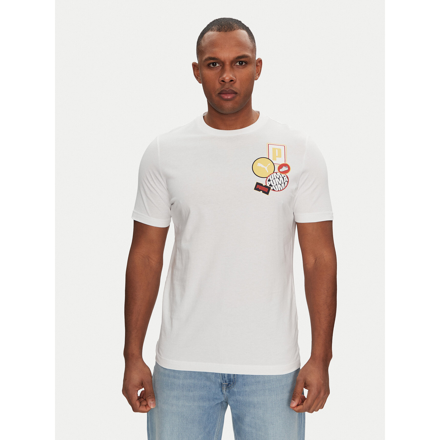 Puma Póló Graphics Icon 684829 Fehér Regular Fit