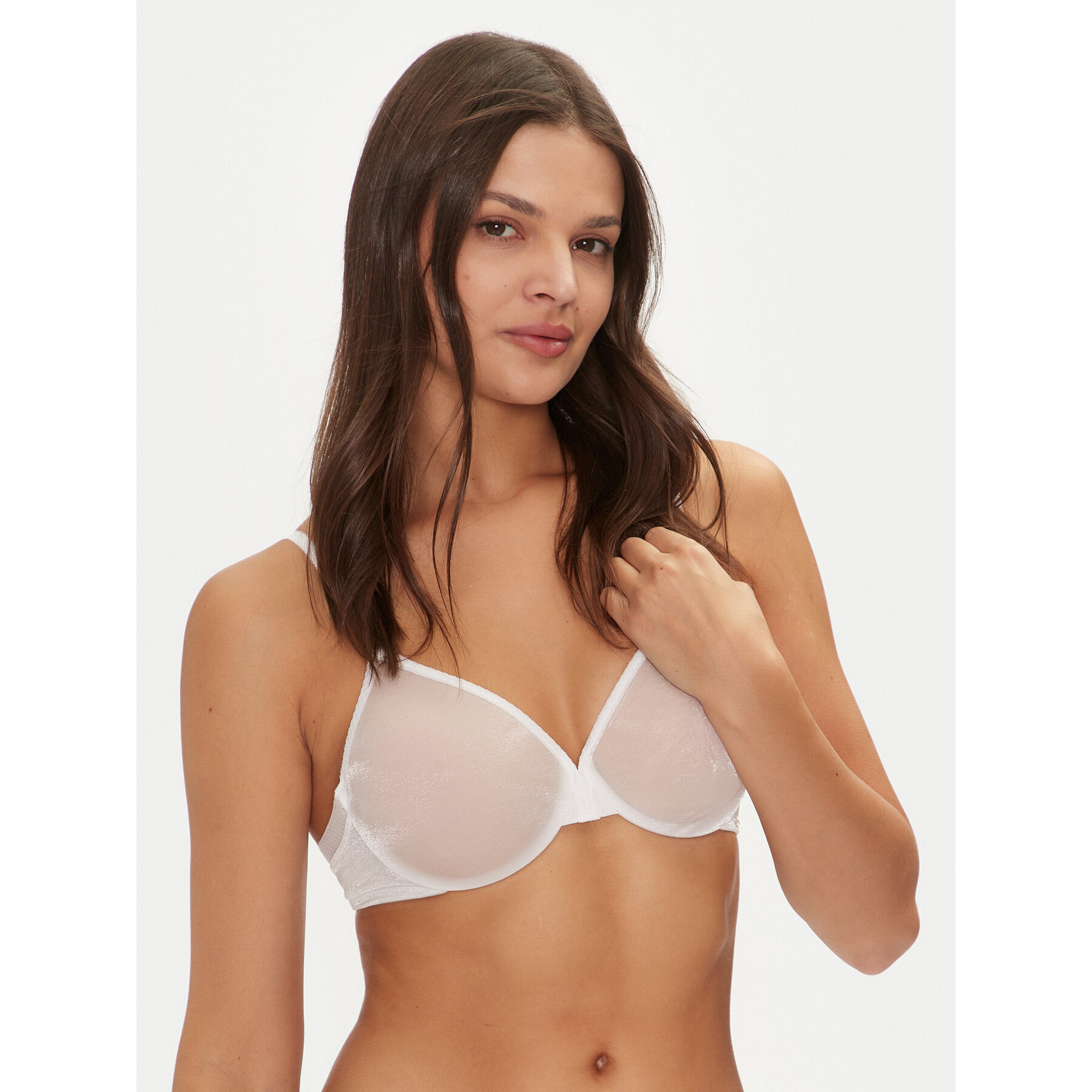 Gossard Σουτιέν με μπανέλα Glossies Sheer Moulded 6271 Λευκό