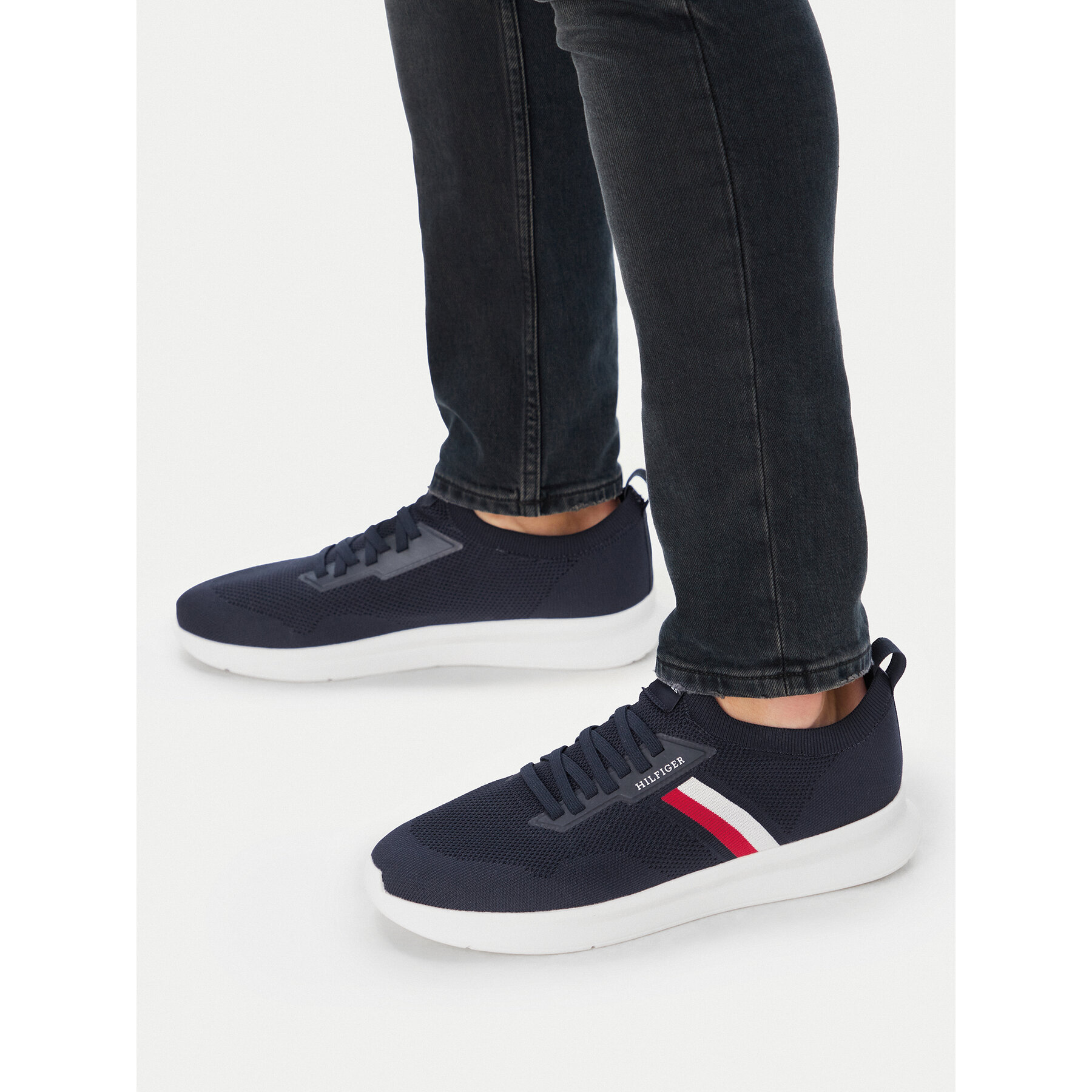 Tenisice Tommy Hilfiger Lightweight Knitted Runner FM0FM05756 Tamnoplava