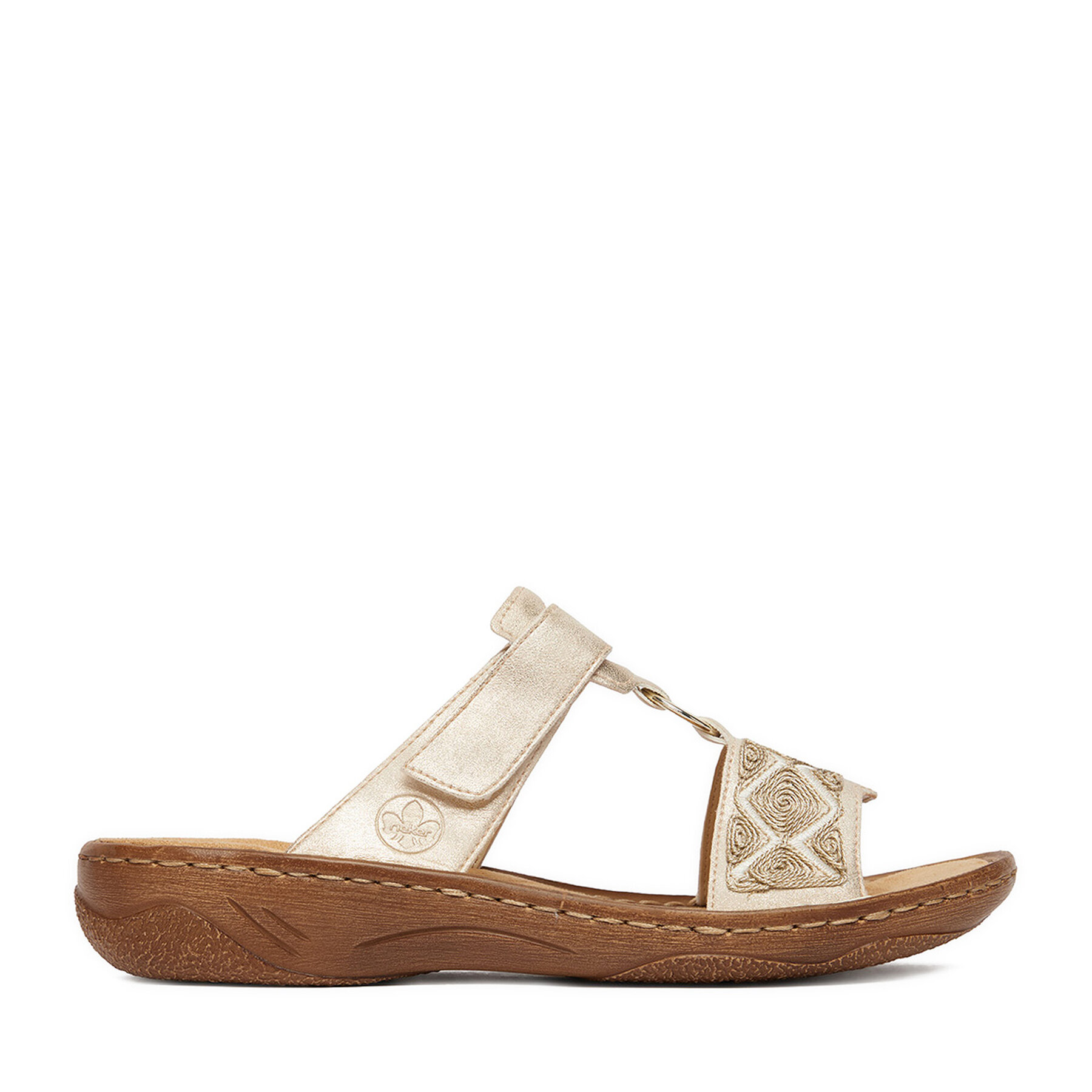 Παντόφλες Rieker CEO-V2864-60 Χρυσό