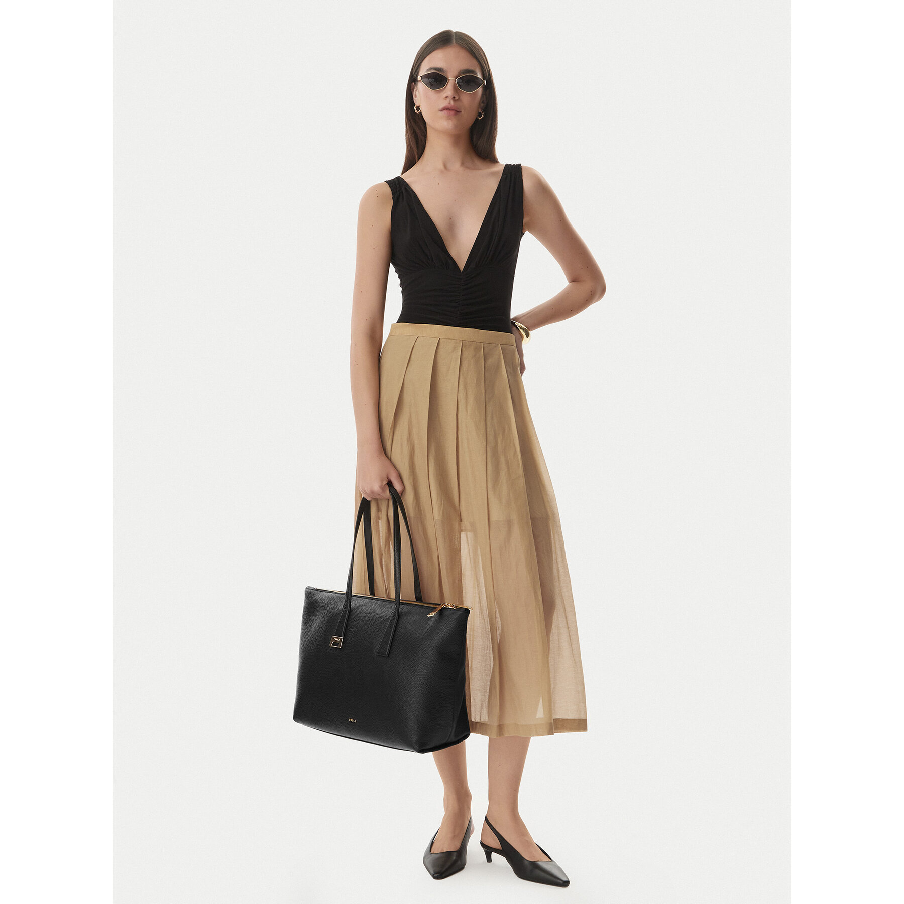 Furla Damen Schwarz Handtasche Olivia Wb01940 Hsf000 Cn O6000 Nosize