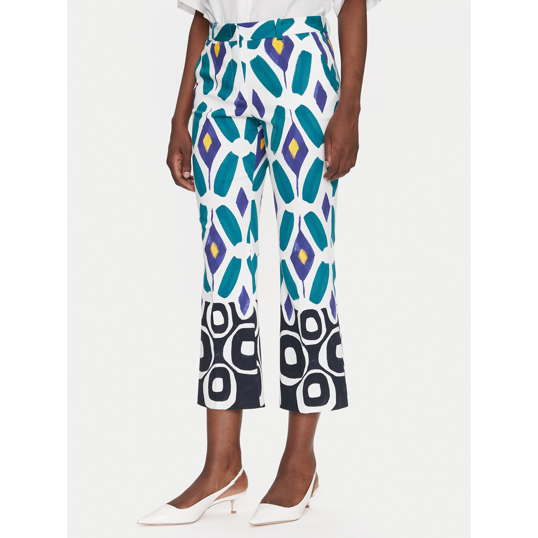 Luisa Spagnoli Stoffhose Asterisco 542057 Blau Regular Fit
