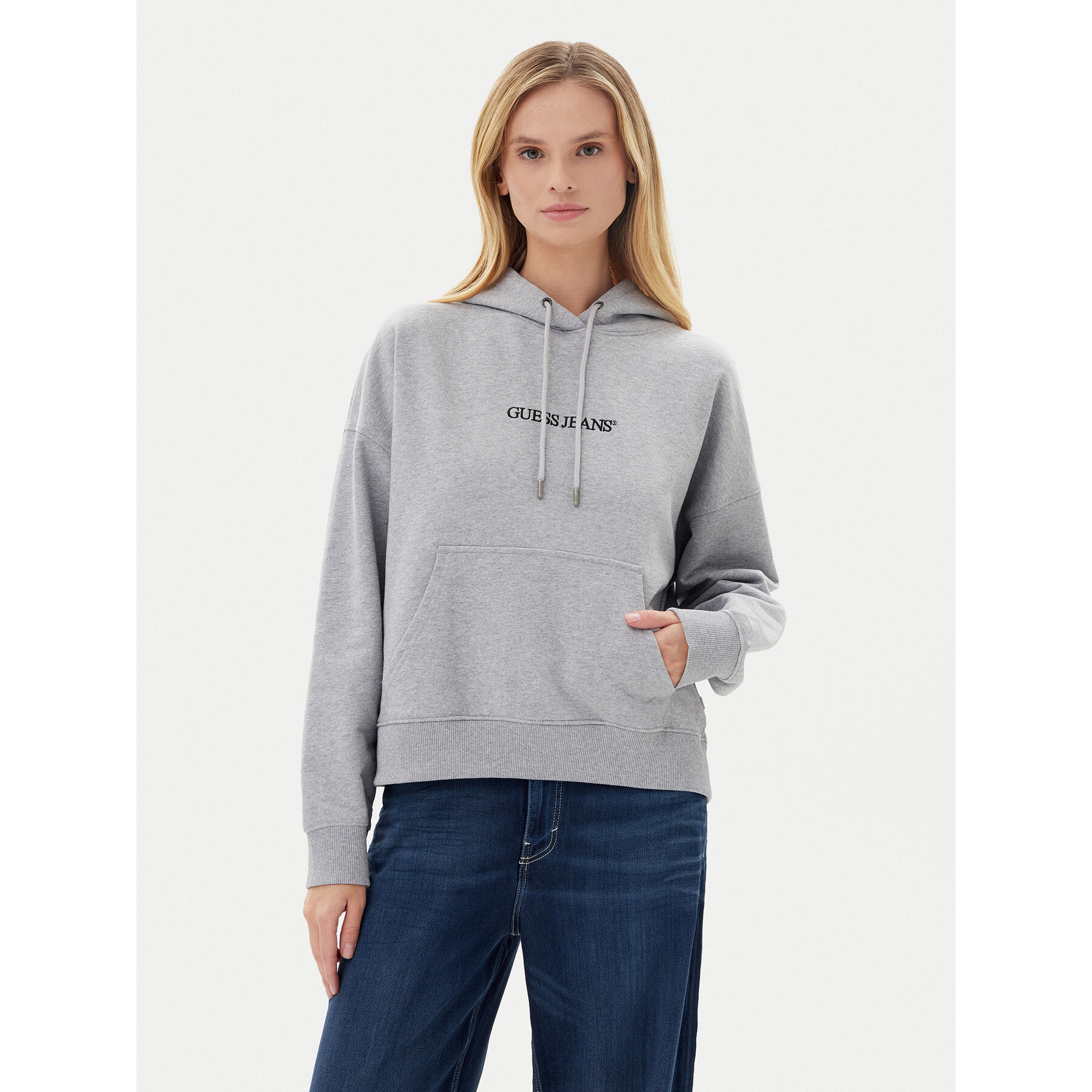 Guess Jeans Sweatshirt W5RQ27 K68I4 Grau Oversize