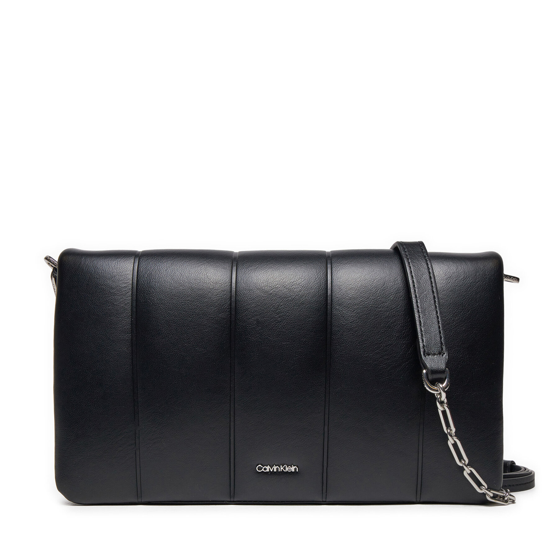 Geantă Calvin Klein Line Quilt Shoulder Bag K60K612787 Negru