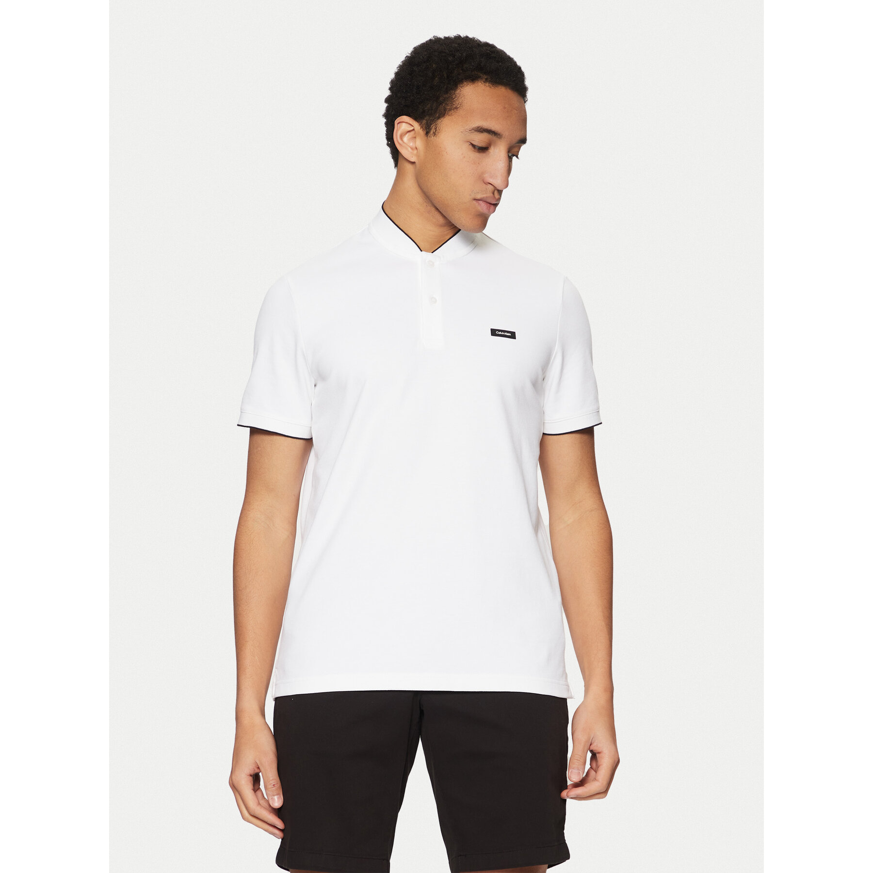 Calvin Klein Polo K10K114139 Λευκό Regular Fit