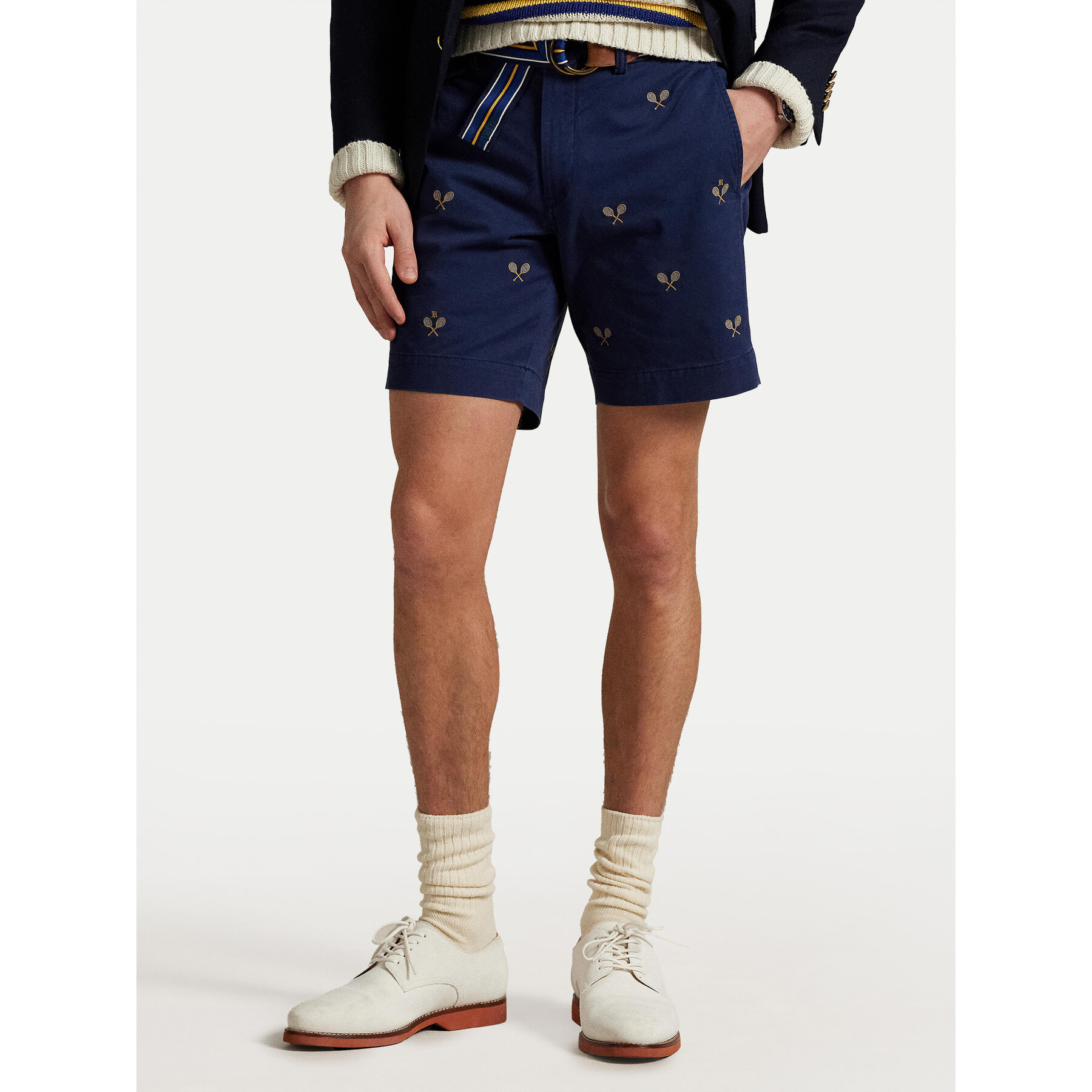 Polo Ralph Lauren Stoffshorts 710963496001 Dunkelblau Straight Fit