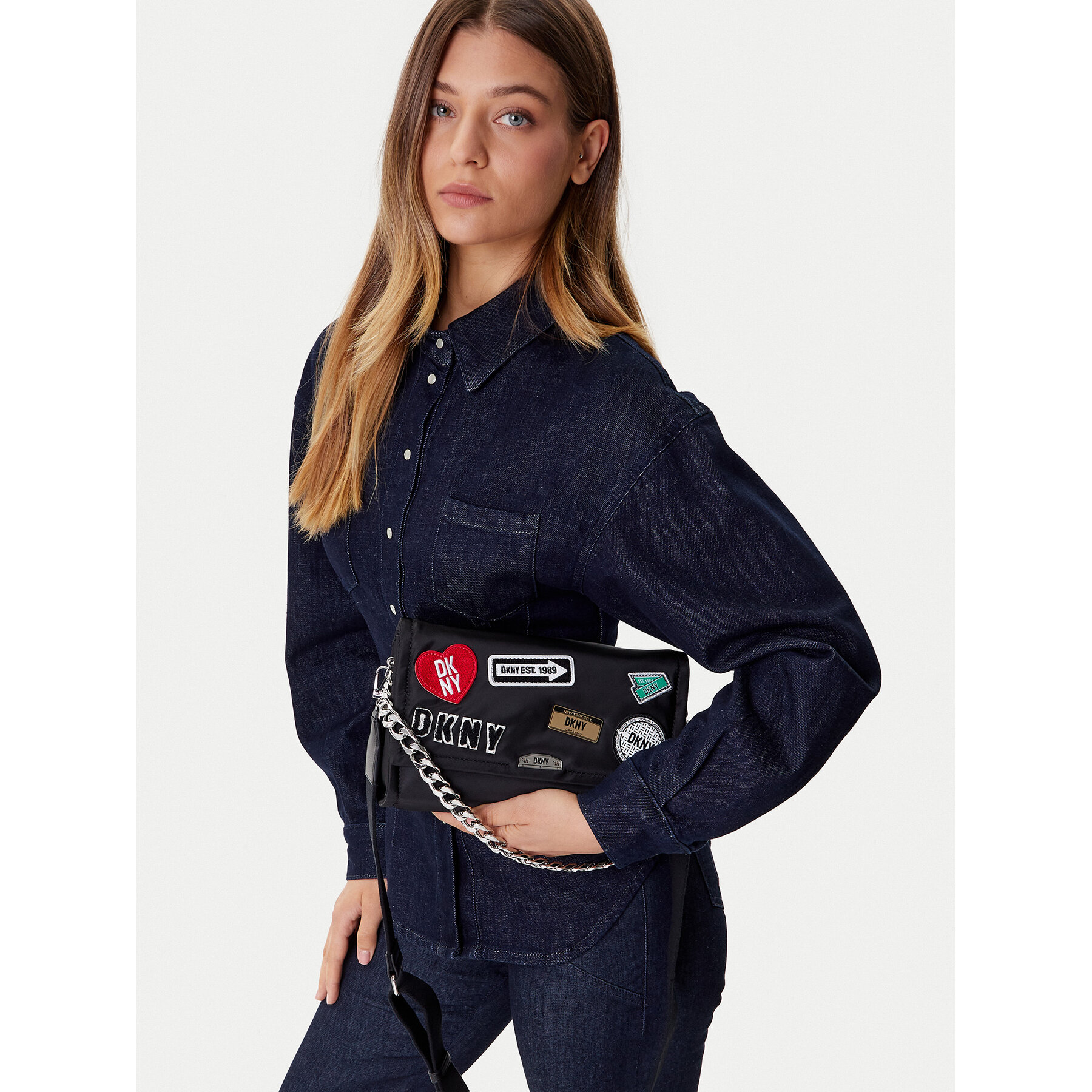 Borsetta DKNY R523EL08 Nero