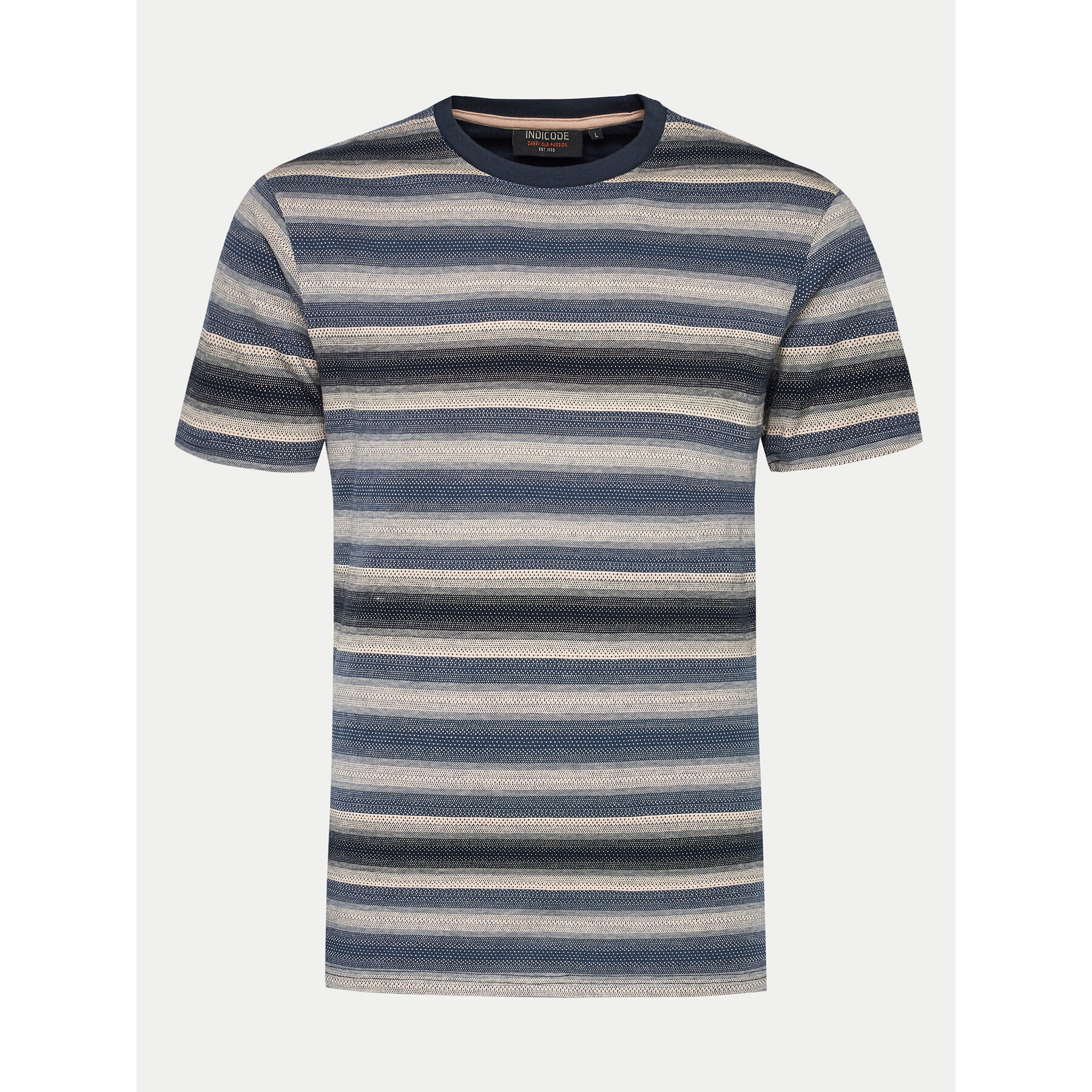 INDICODE INDICODE T-Shirt Vicce 40-972 Γκρι Regular Fit