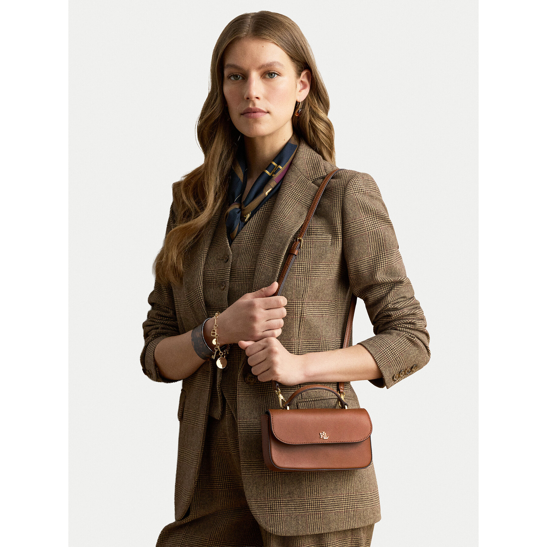 Geantă LAUREN RALPH LAUREN 432P16733001 Maro deschis