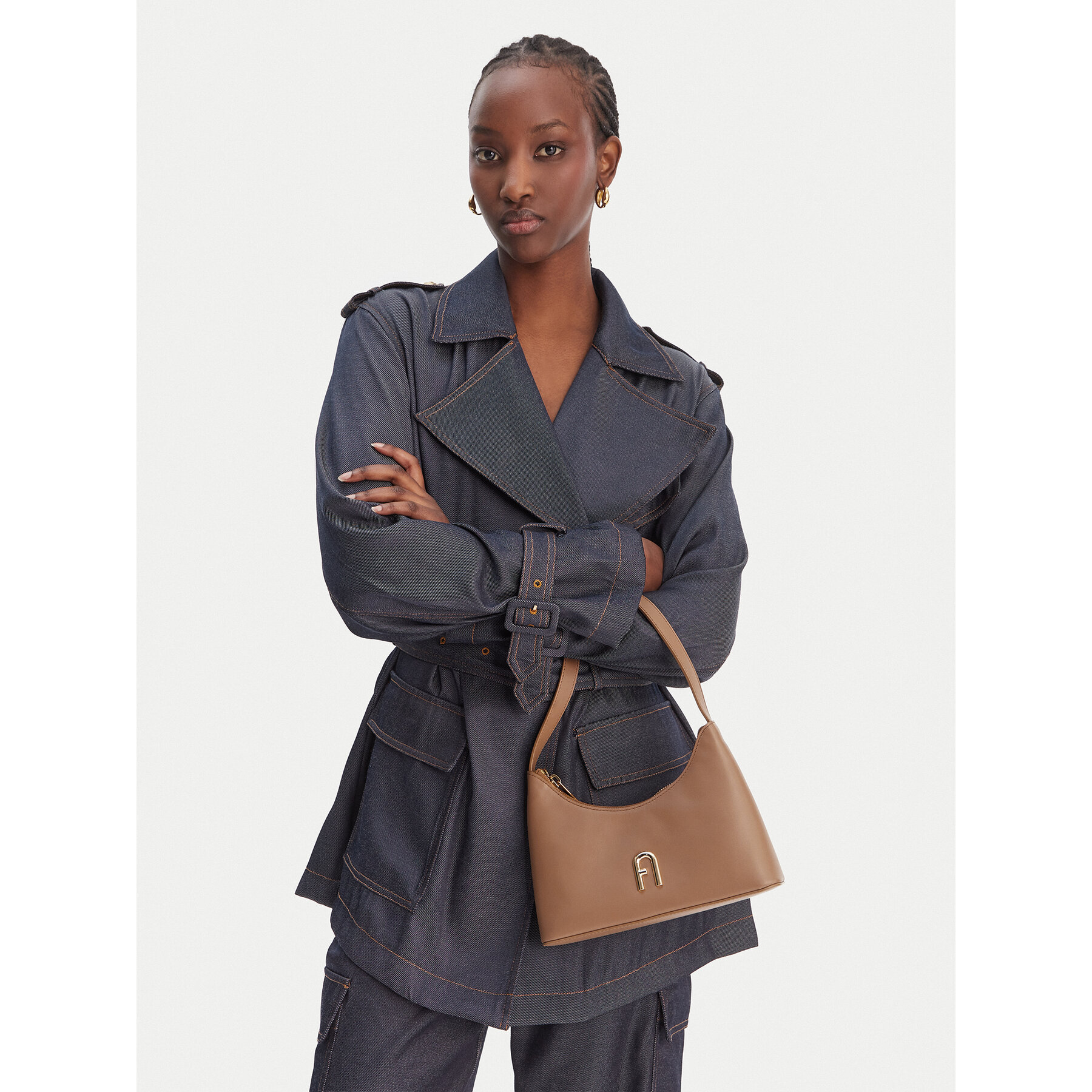 Geantă Furla Diamante Mini WB00863 AX0733 BG 4489S Maro