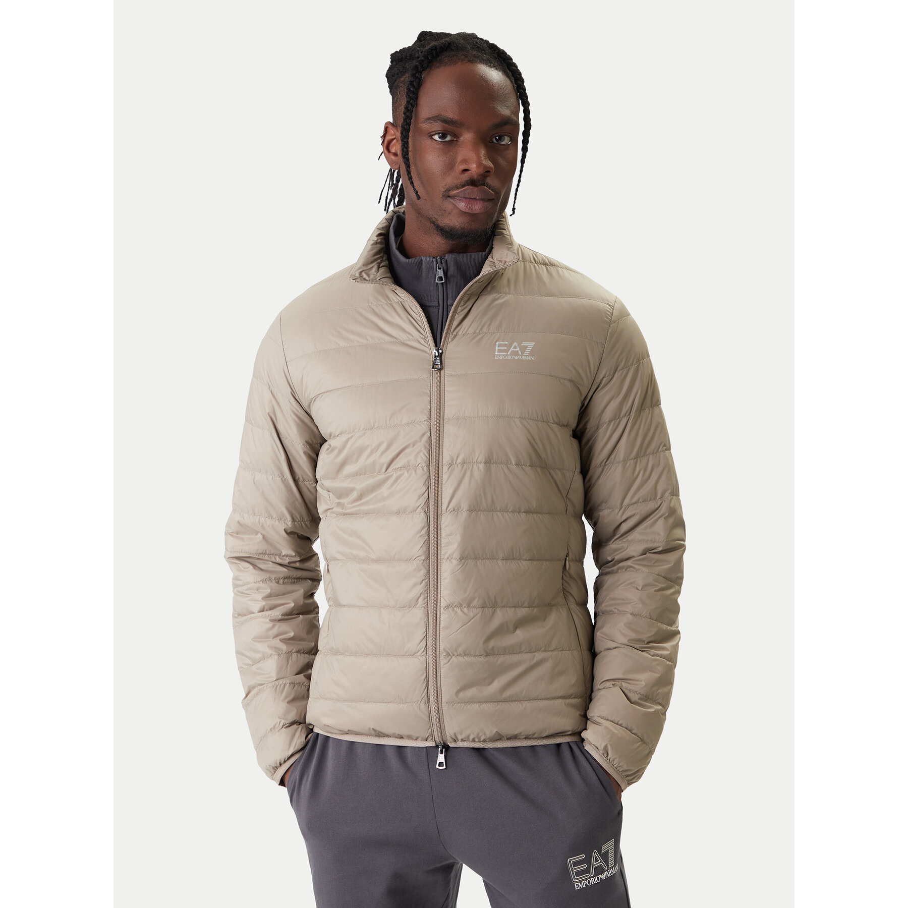 EA7 Emporio Armani Daunenjacke 8NPB23 PNGPZ U6167 Beige Regular Fit