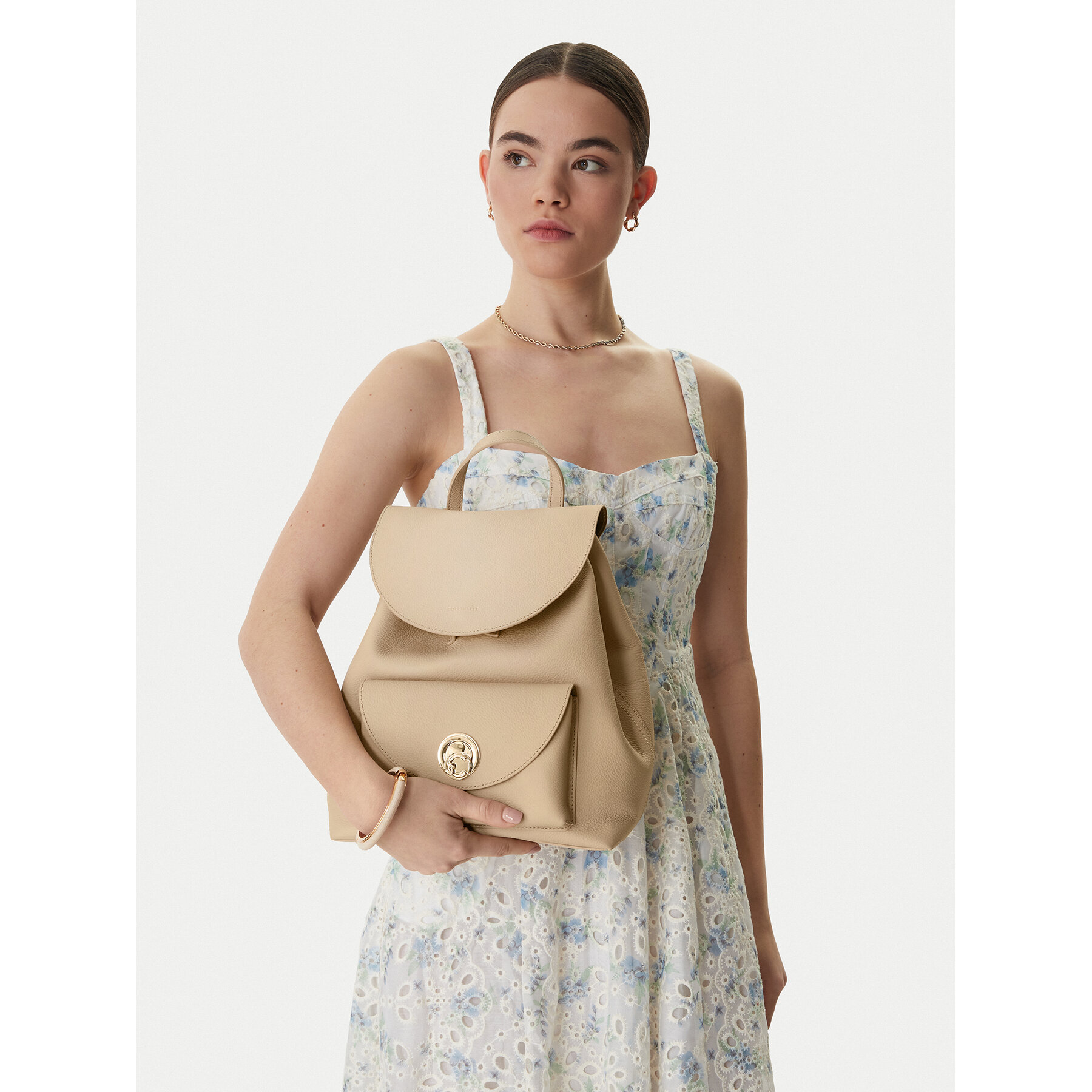 Σακίδιο Coccinelle TOA Coccinellenikla E1 TOA 14 01 01 Μπεζ