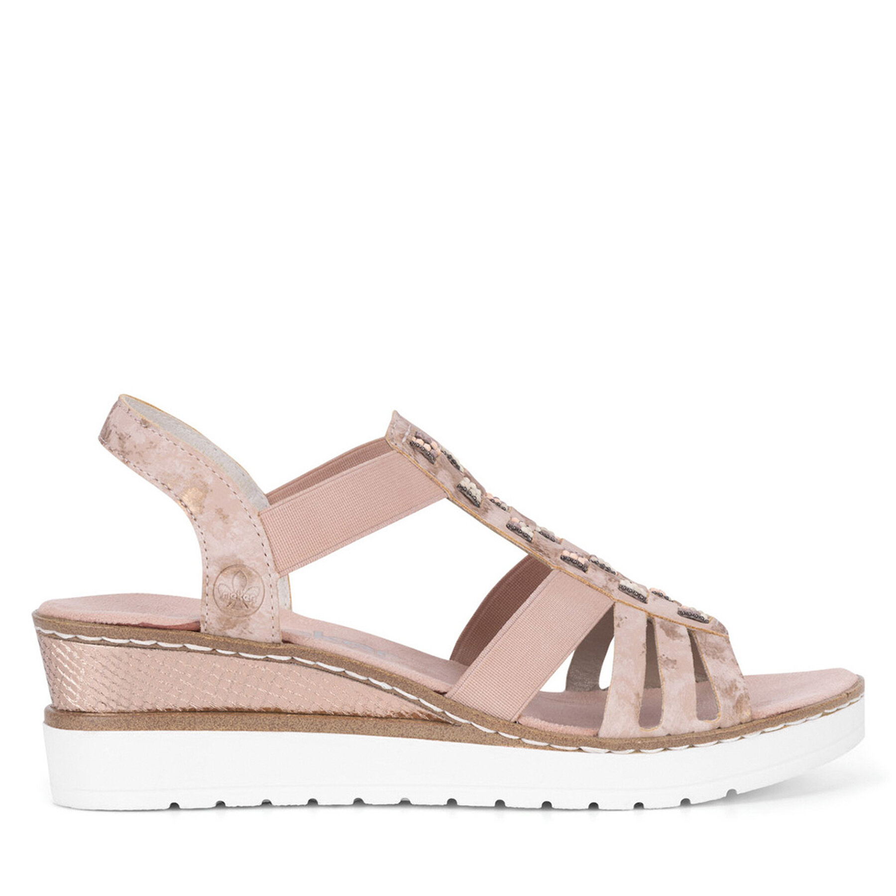 Sandales Rieker V3822-31 Rose