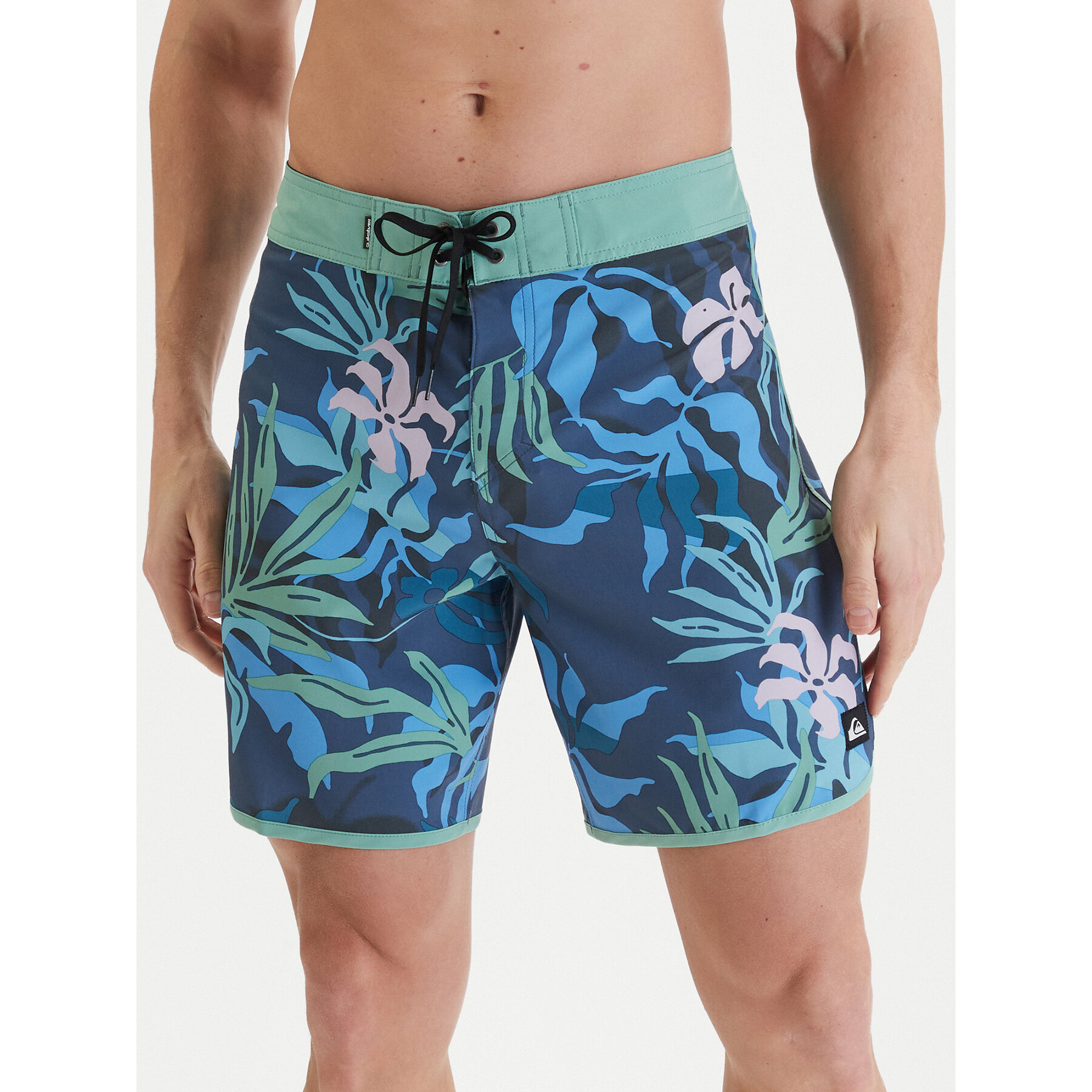 Quiksilver Badeshorts Surfsilk Scallop 18" EQYBS04862 Blau Regular Fit