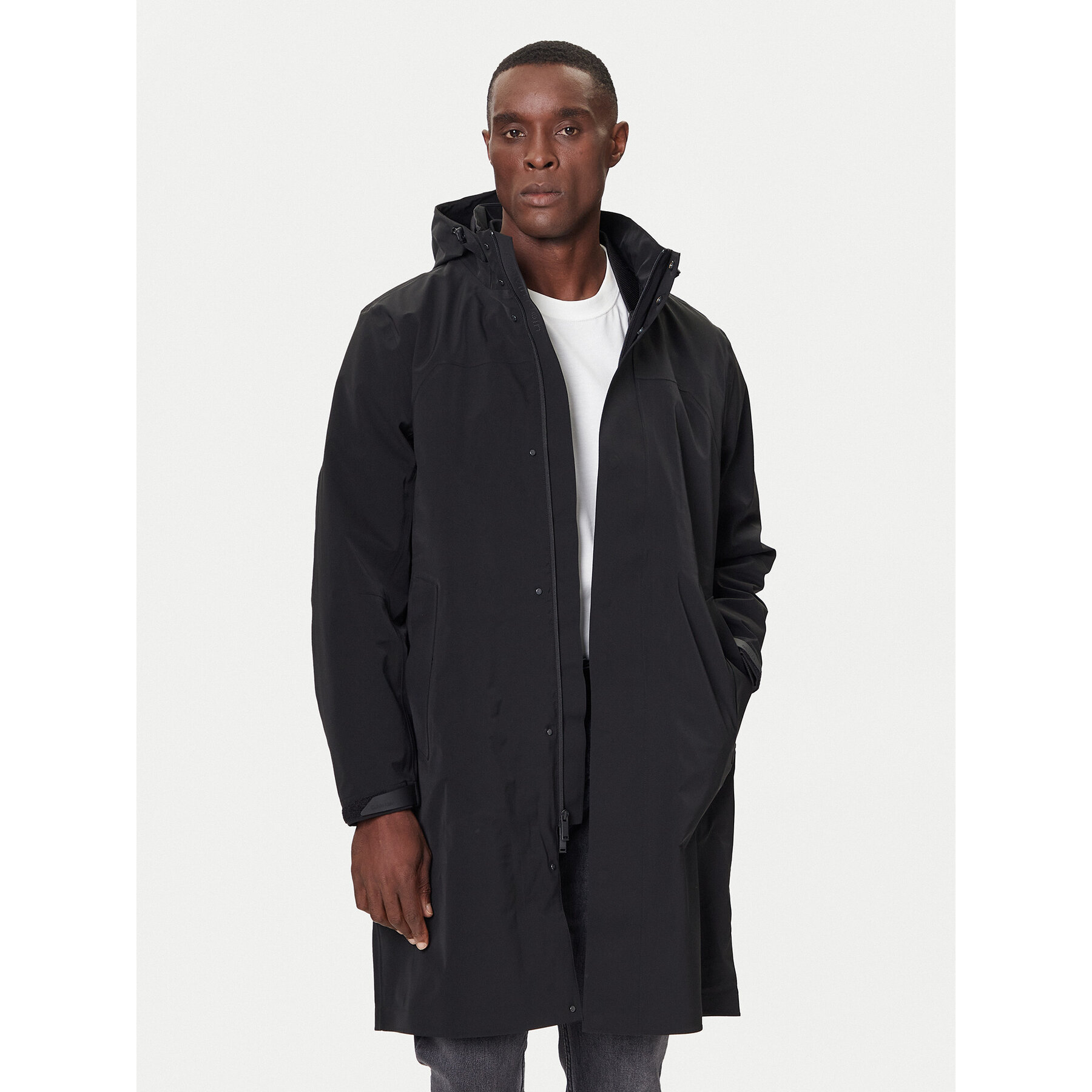 Calvin Klein Übergangsmantel LV04LD518G Schwarz Regular Fit