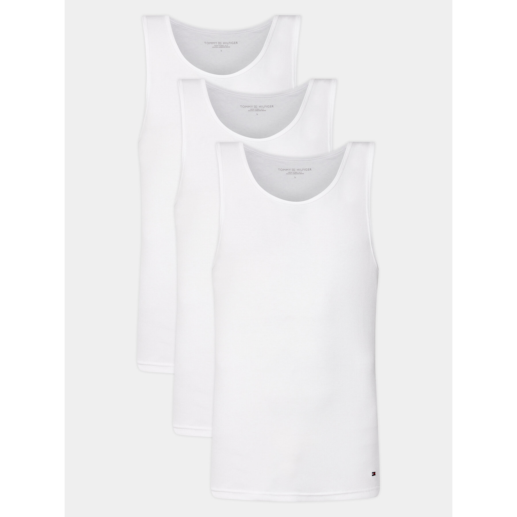 Tommy Hilfiger Σετ 3 tank tops UM0UM03179 Λευκό Slim Fit