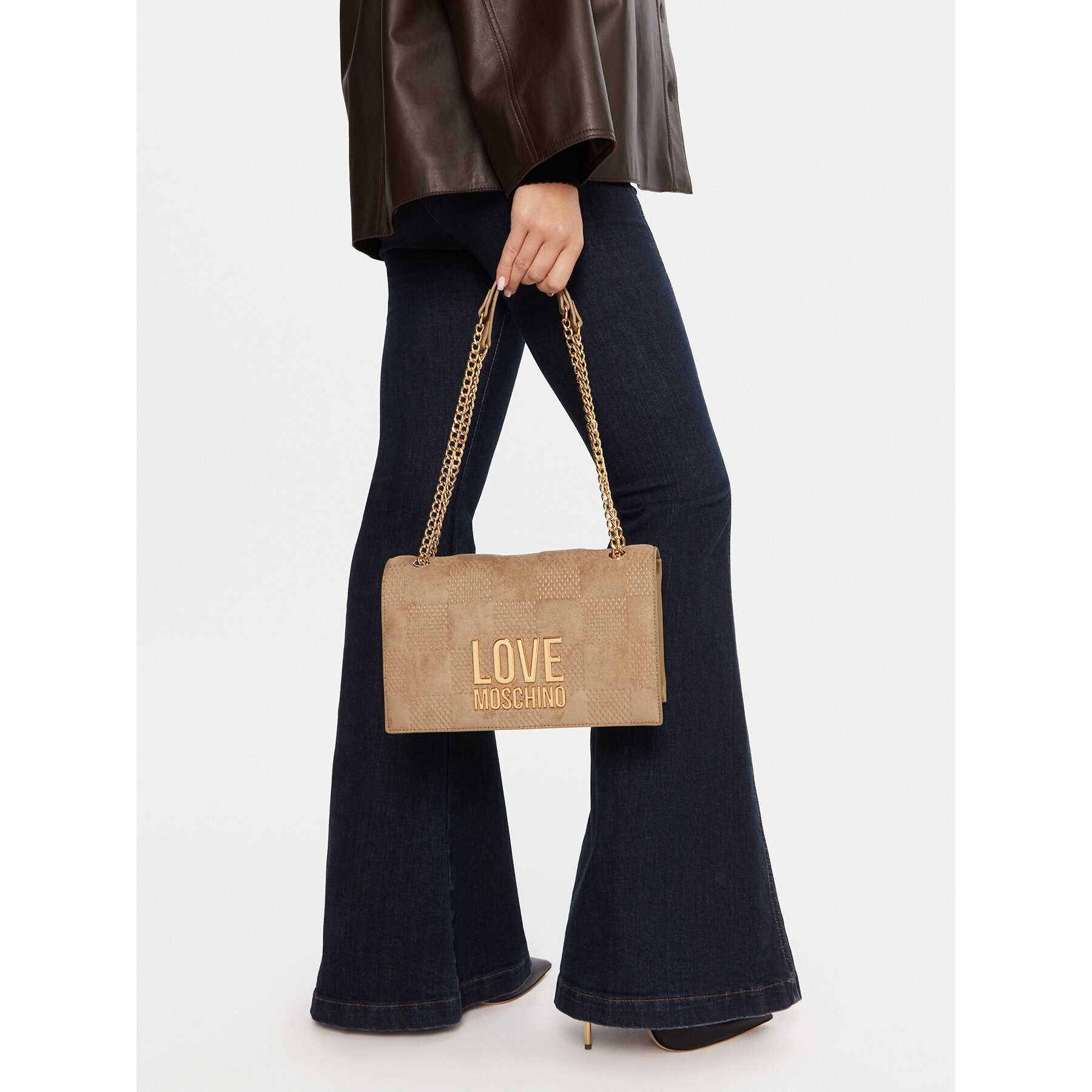 Τσάντα LOVE MOSCHINO JC4122PP0NKB110A Μπεζ