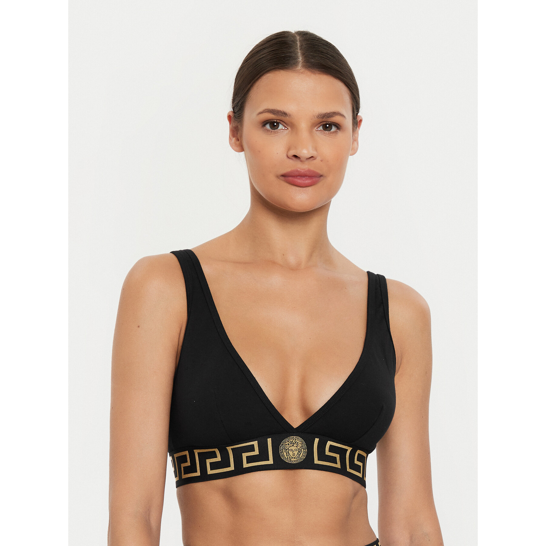 Versace Reggiseno Bralette AUD01047 1A10011 Nero