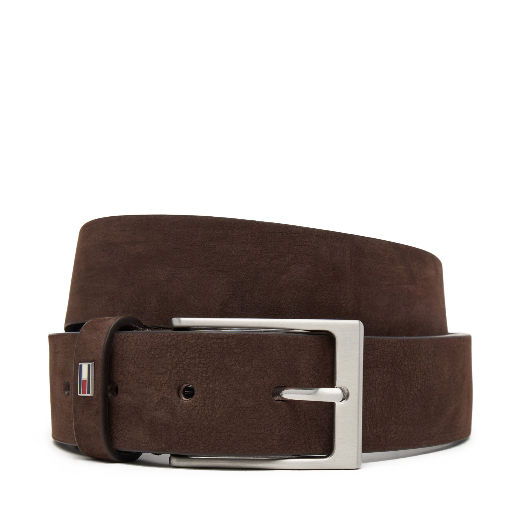 Cintura da uomo Tommy Hilfiger Layton 3.5 Nubuck AM0AM13754 Marrone