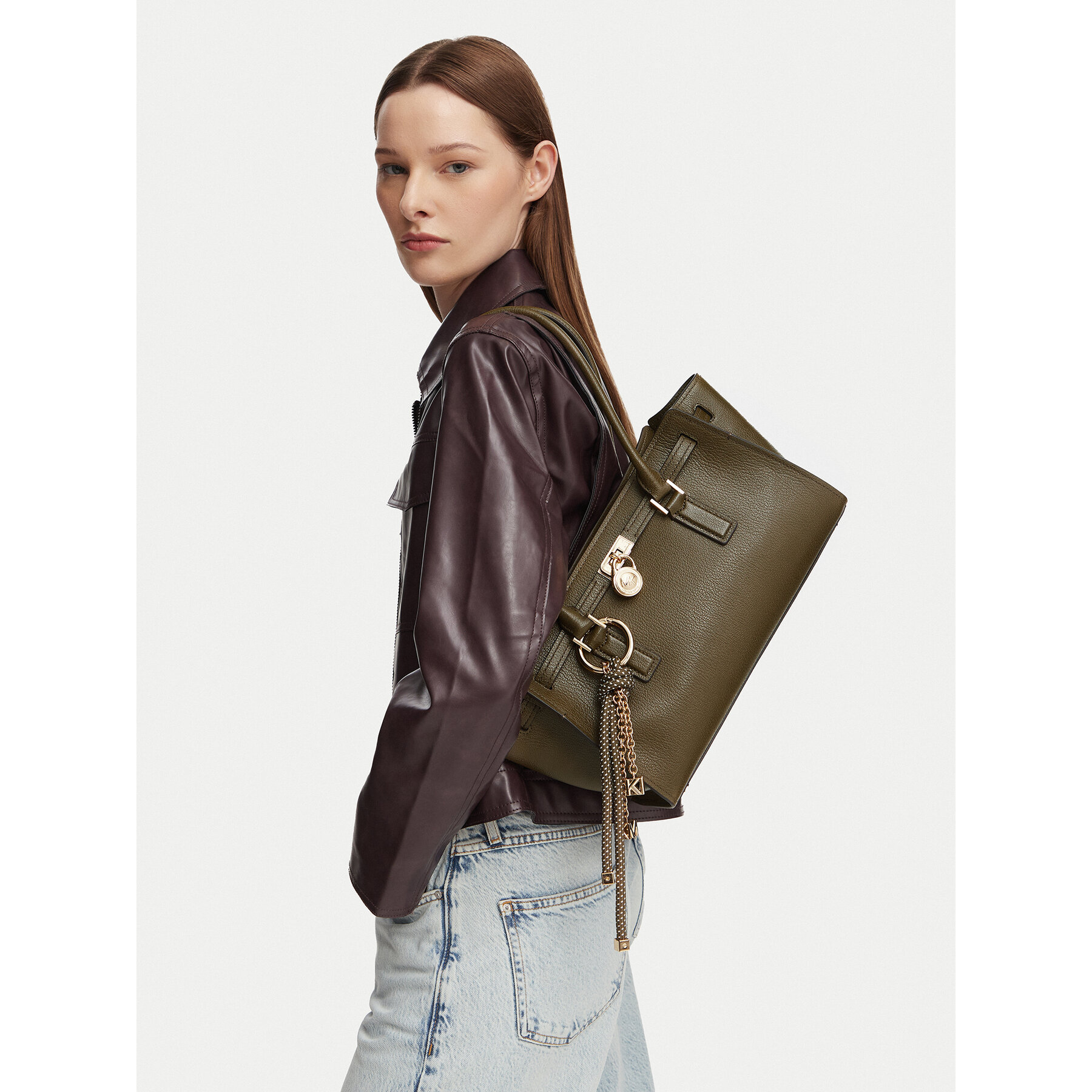 Geantă MICHAEL Michael Kors 30F5GNXT0L Verde