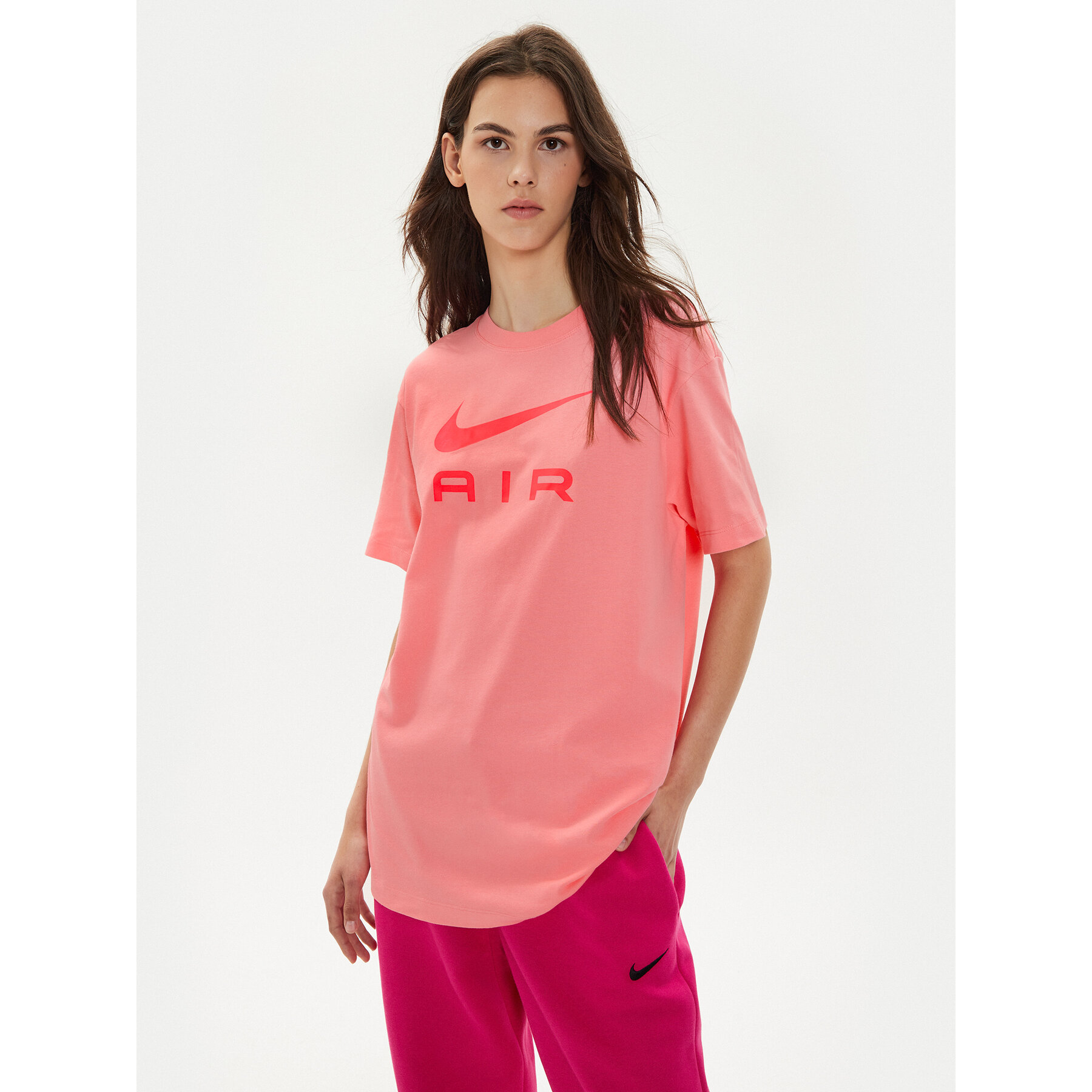 Nike T-shirt DX7918 Rosa Regular Fit