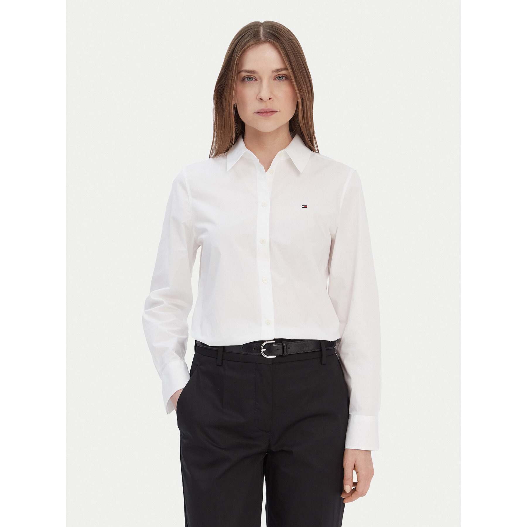 Tommy Hilfiger Hemd WW0WW43577 Weiß Regular Fit
