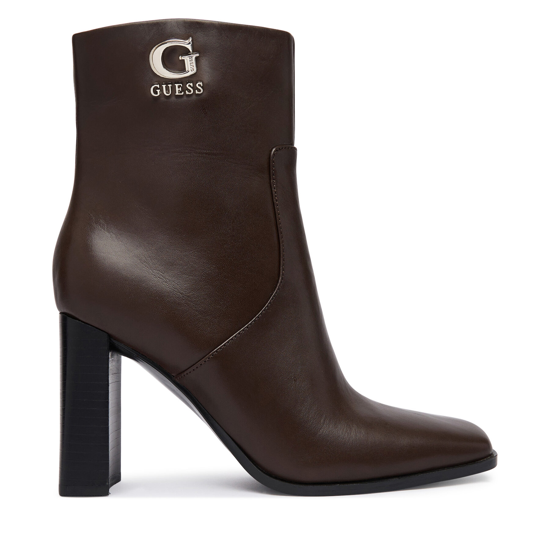 Polokozačky Guess FLFGED LEA10 Tmavě hnědá