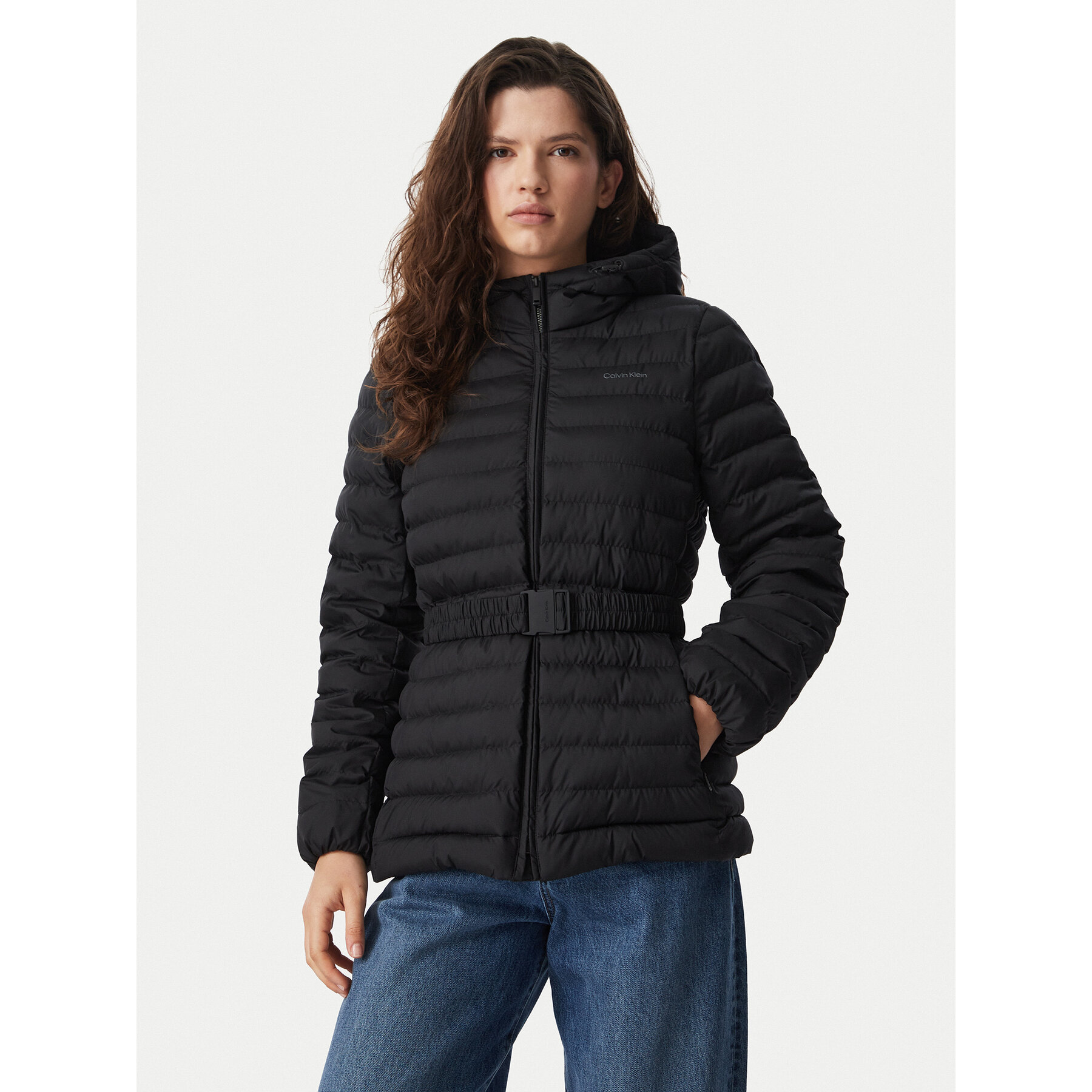 Calvin Klein Übergangsjacke LV044G504G Schwarz Regular Fit