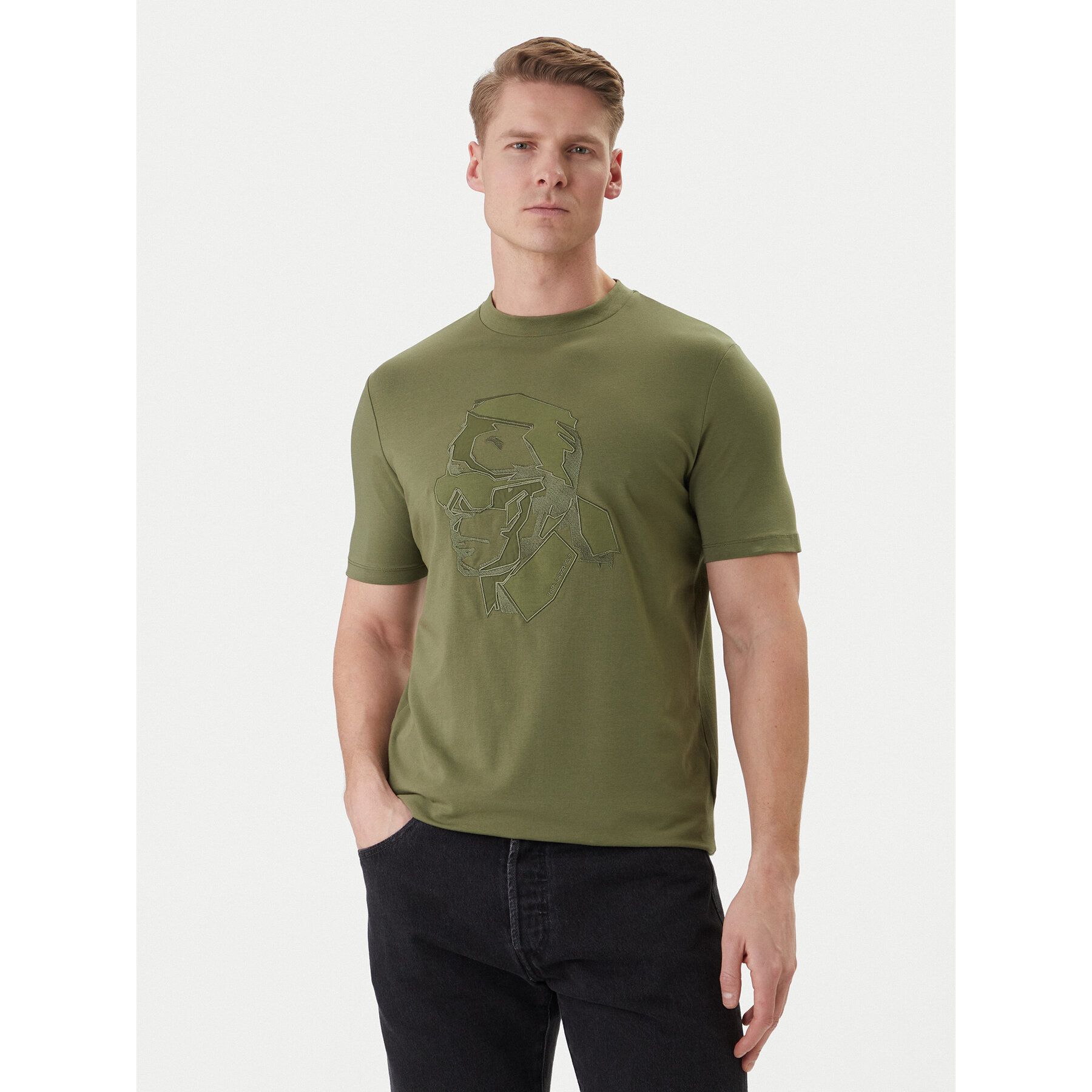 KARL LAGERFELD T-Shirt 755036 562221 Grün Loose Fit