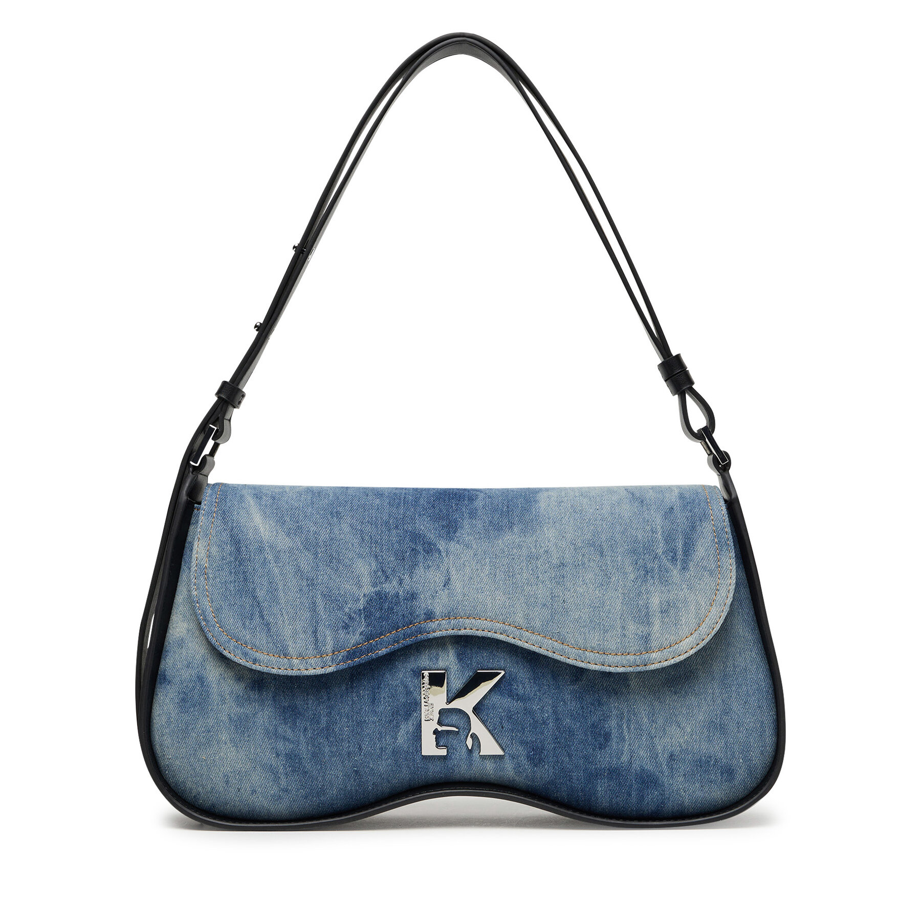 Geantă Karl Lagerfeld Jeans A3W30216 Bleumarin